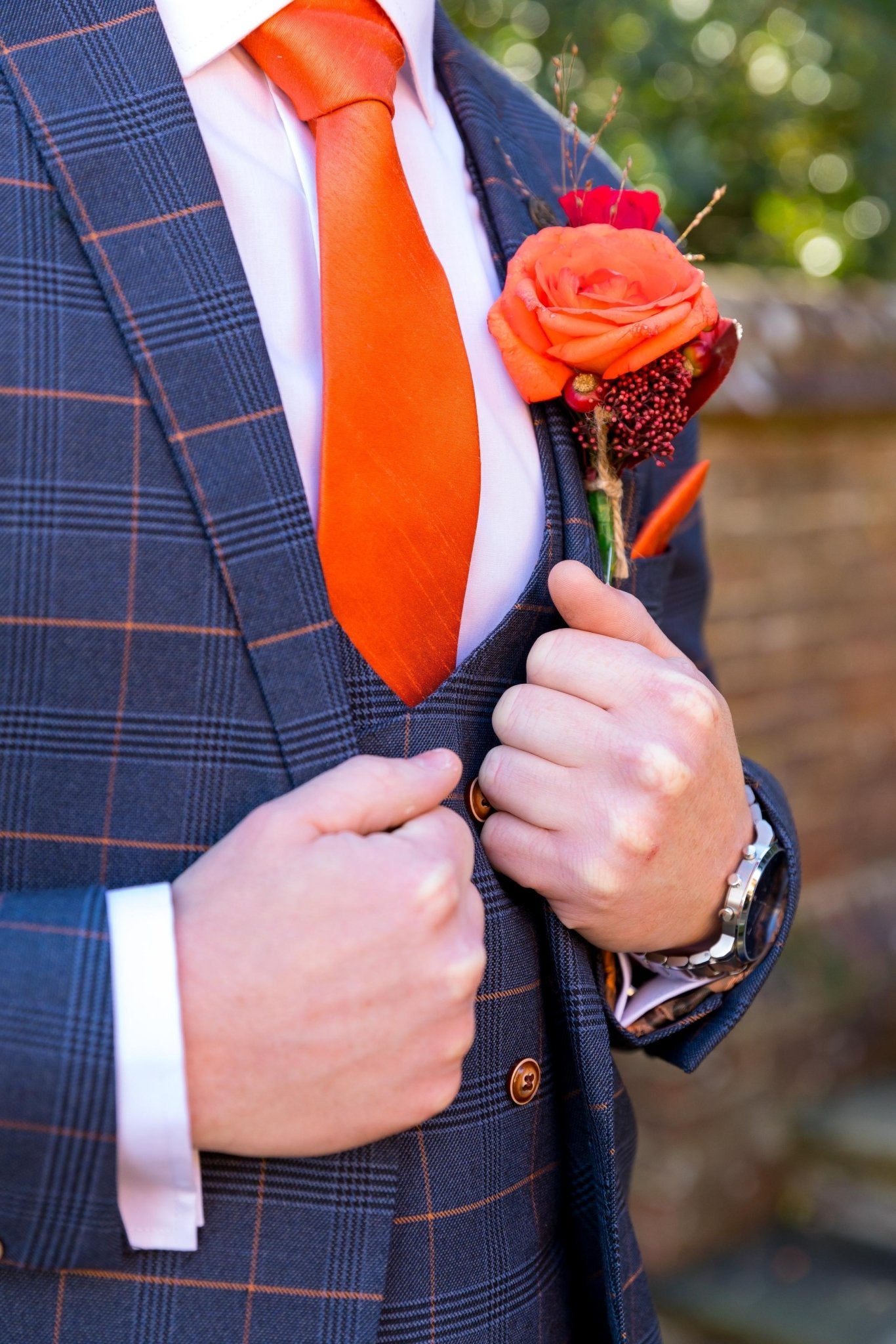 bright orange ties