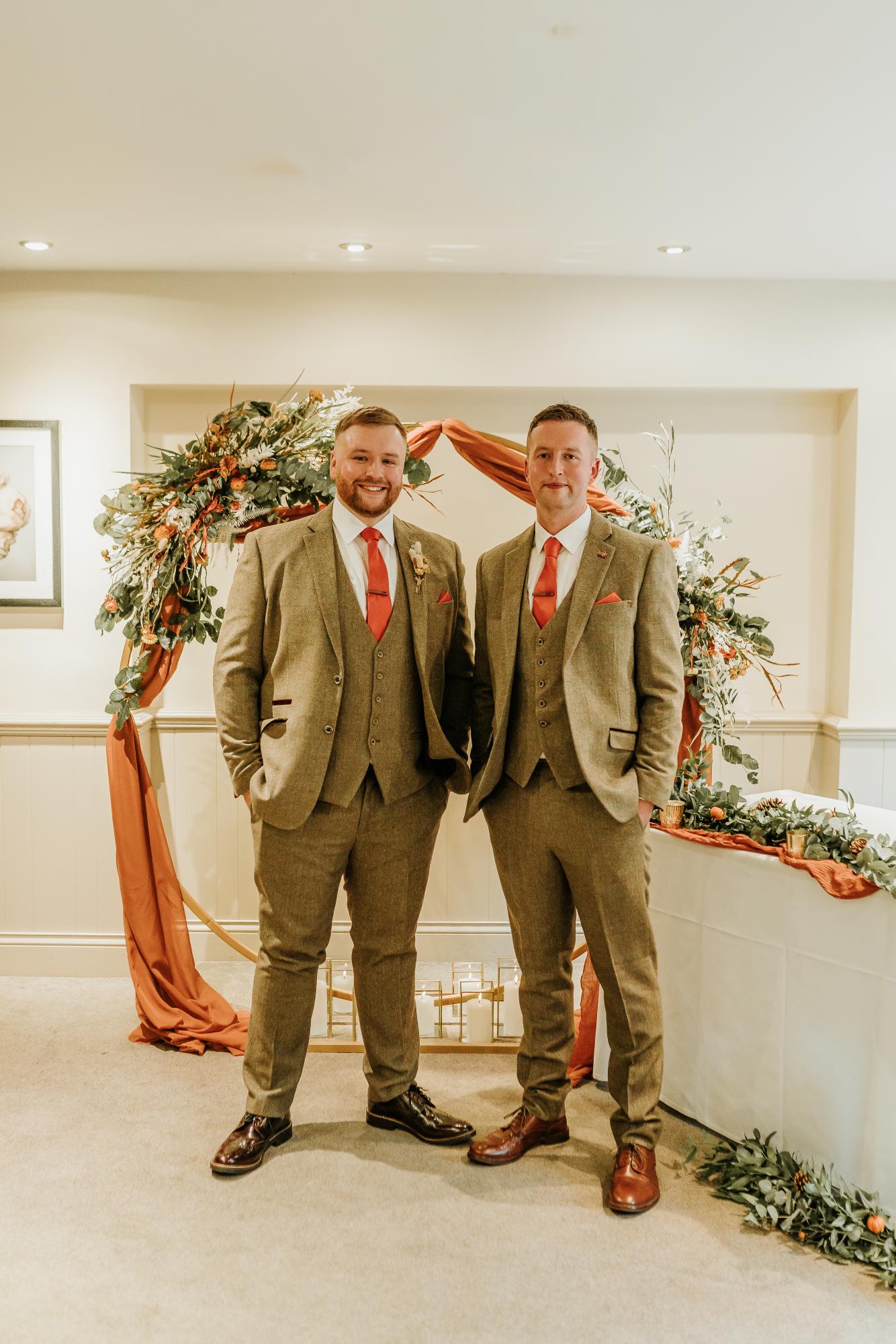 burnt orange ties