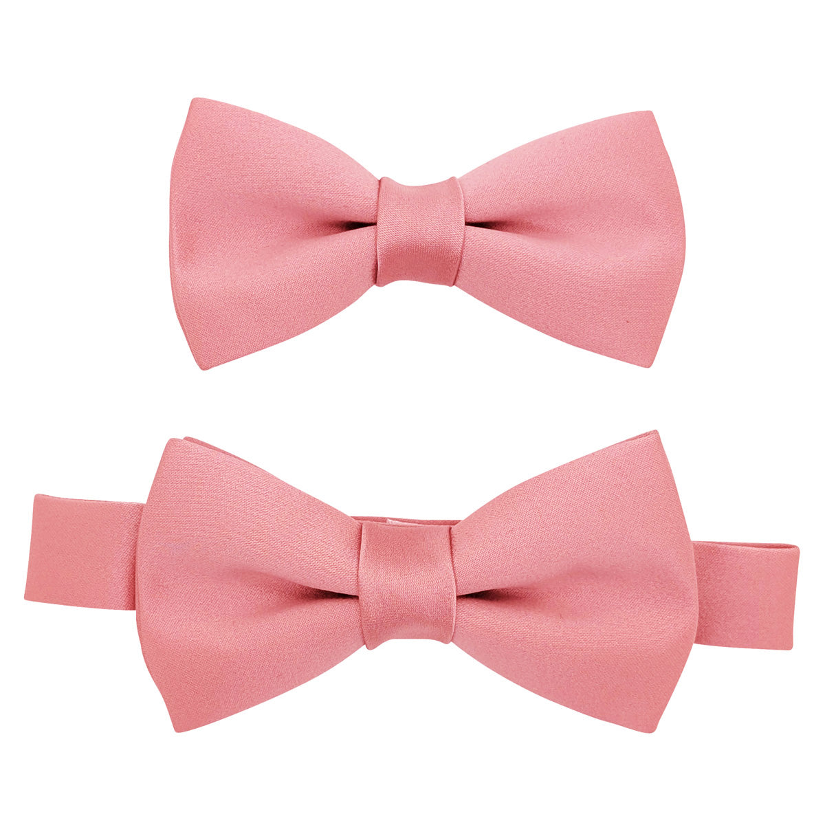 Antique Rose Boys Bow Tie on Adjustable Neckstrap and Elastic