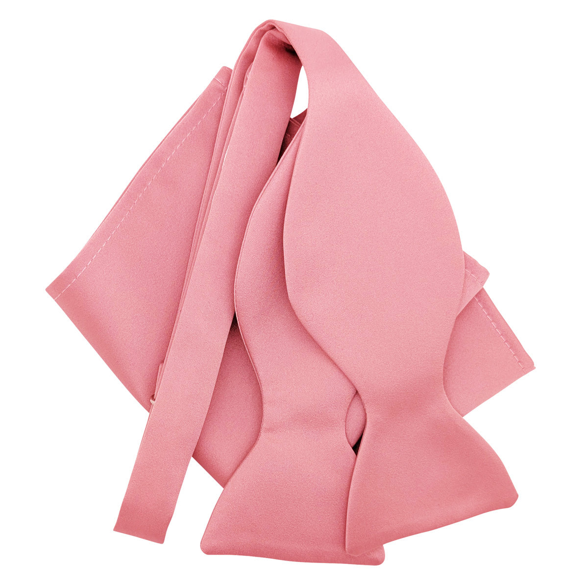 Antique Rose Self Tie Bow Tie and Pocket Square