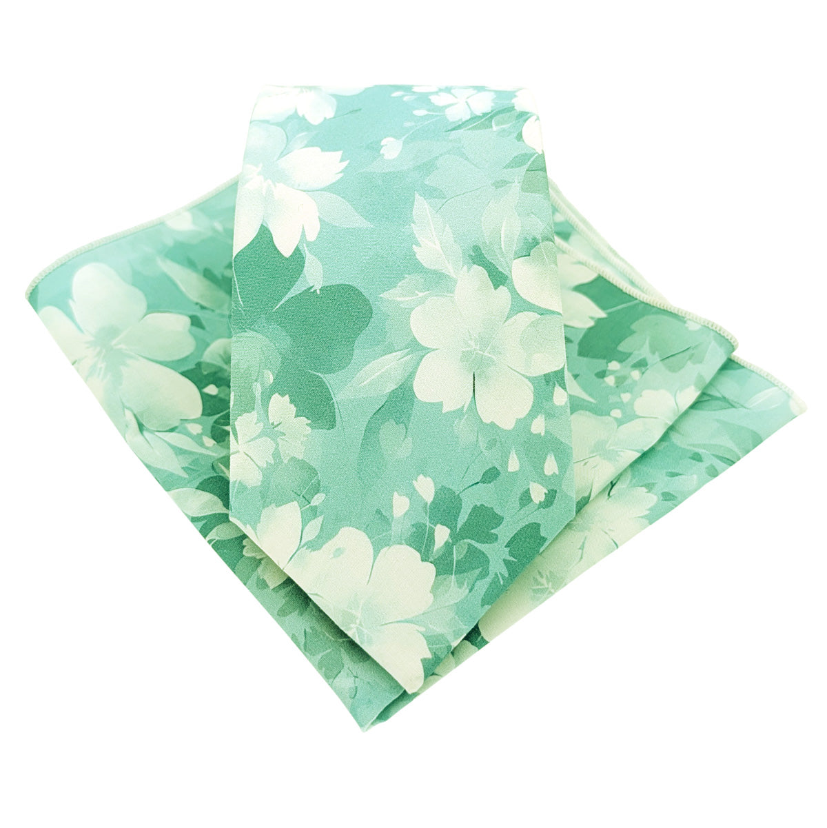 Aqua-Petals-Cotton-Tie-and-pocket-square-set