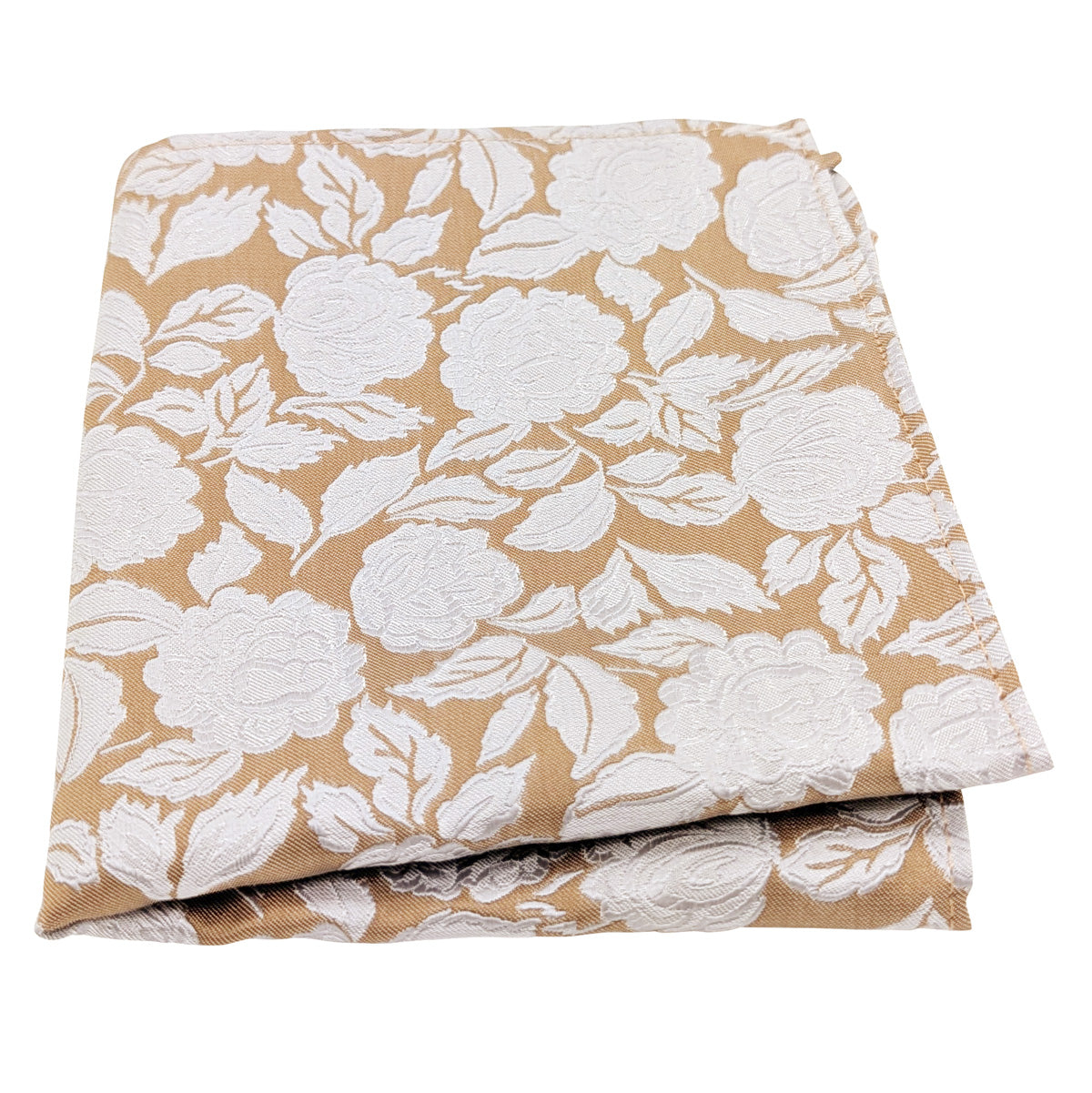 Bold Bronze Rose Pocket Square