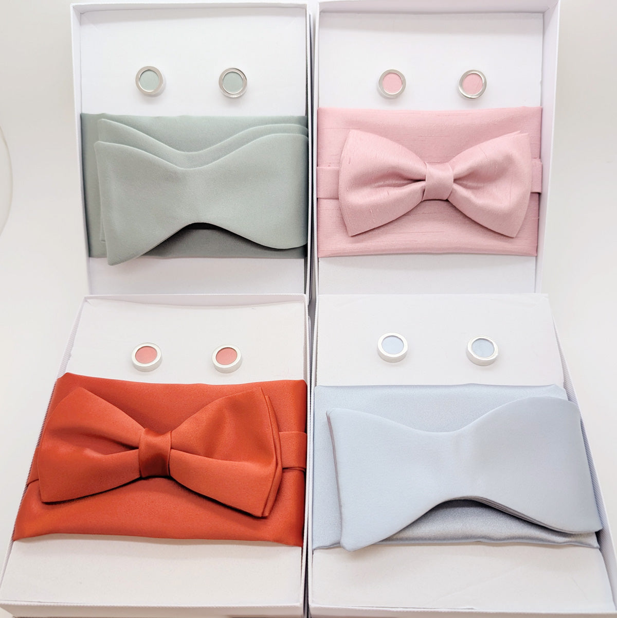 Vanilla Suede Bow Tie