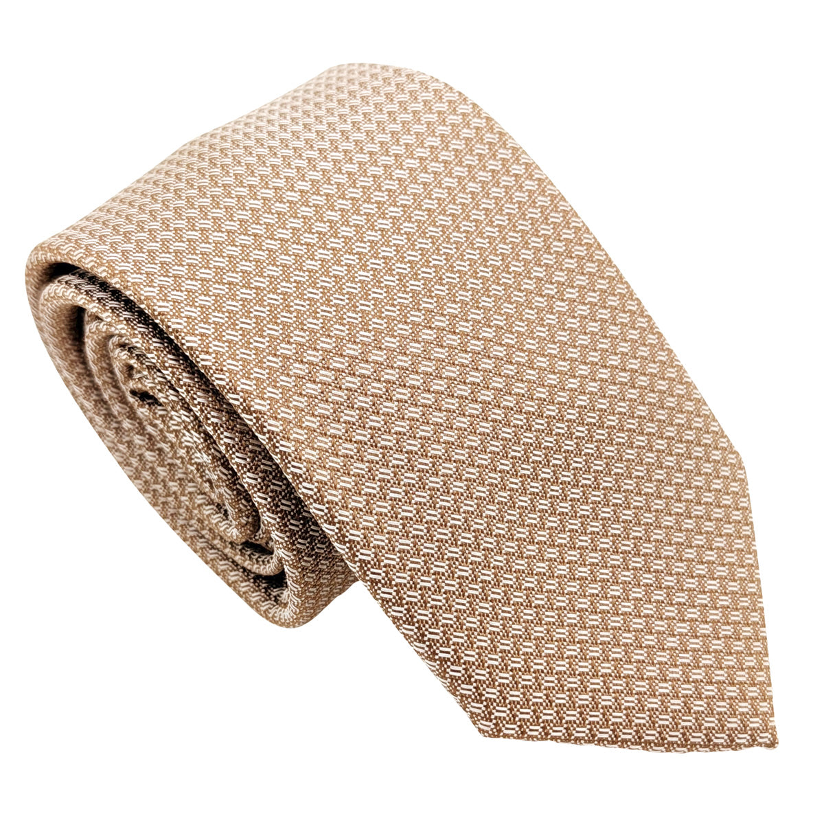 Bronze Woven Wedding Tie