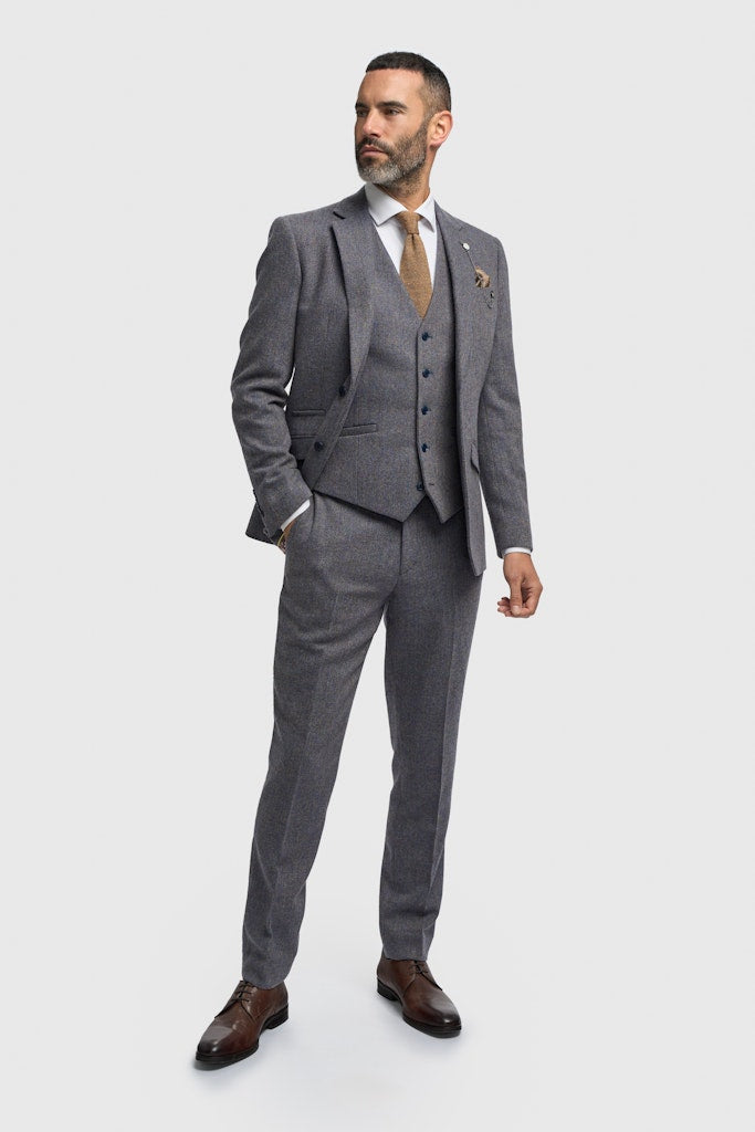 Thomas Grey Herringbone Jacket