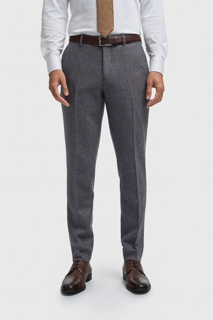 Thomas Grey Herringbone 3 Piece Suit