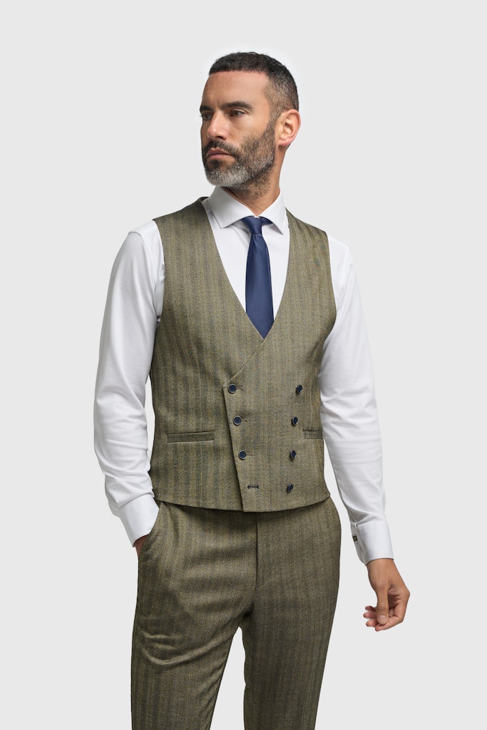 Damon Sage Waistcoat Classic Tailored Suit Waistcoat Country