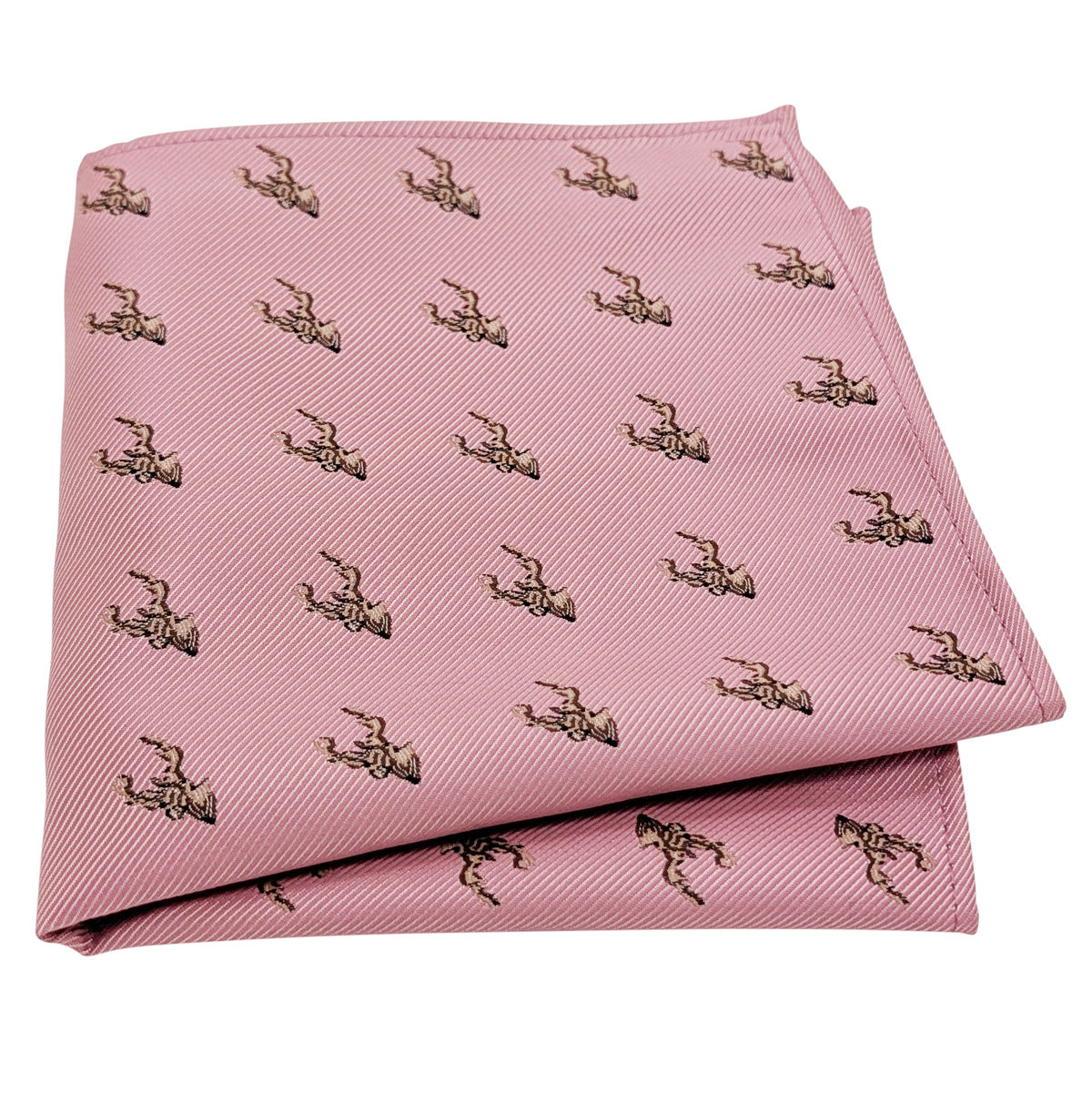 Desert Rose Stags Pocket Square