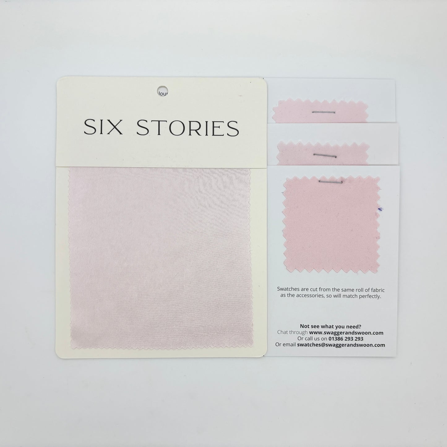 Six Stories - Pale Pink Satin Swatch Matches