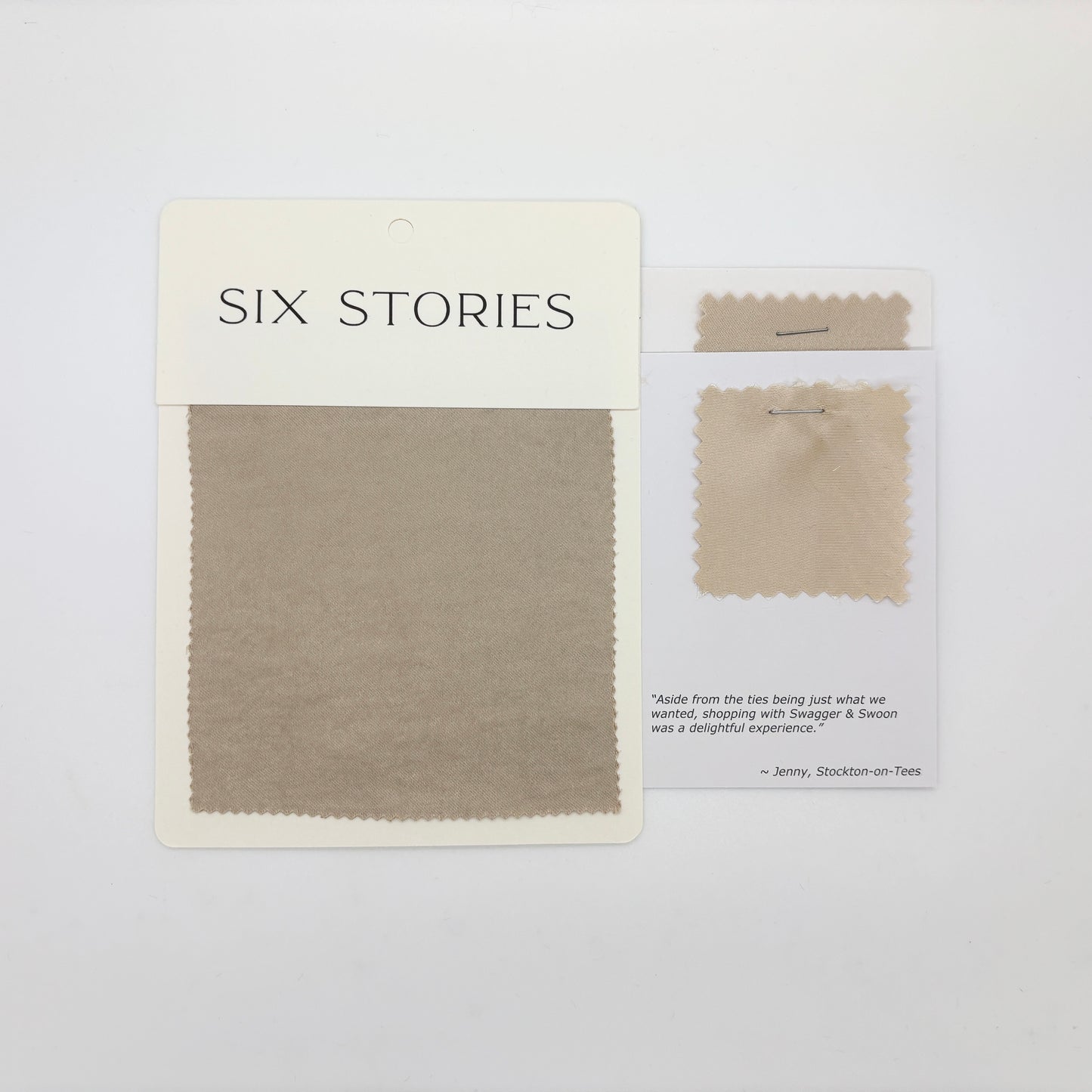 Six Stories - Champagne Satin Swatch Matches
