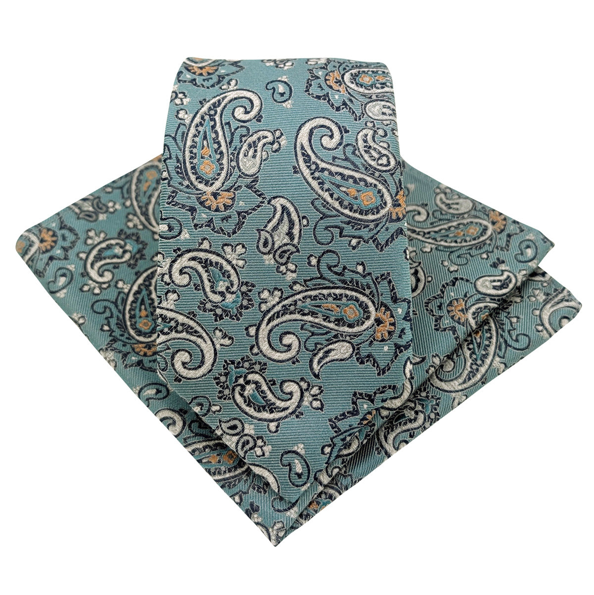 Ocean-Paisley-Silk-Wedding-Tie-and-Pocket-Square-Set
