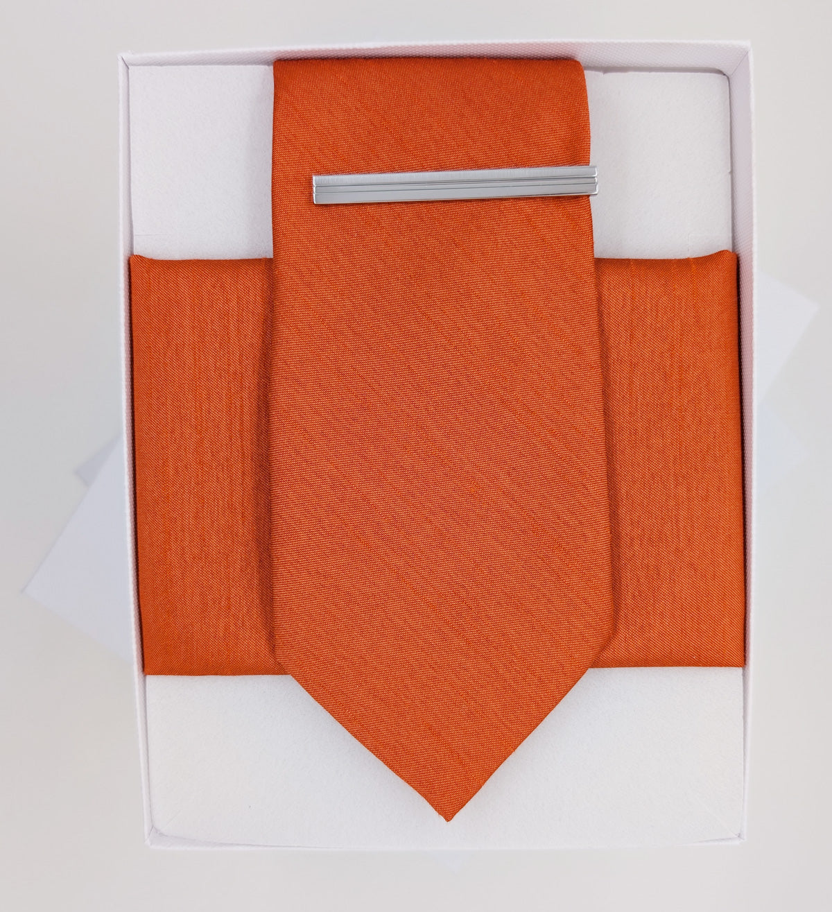 Rust Shantung Wedding Tie