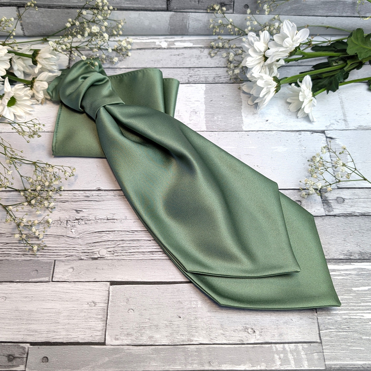 Dark Sage Wedding Cravat