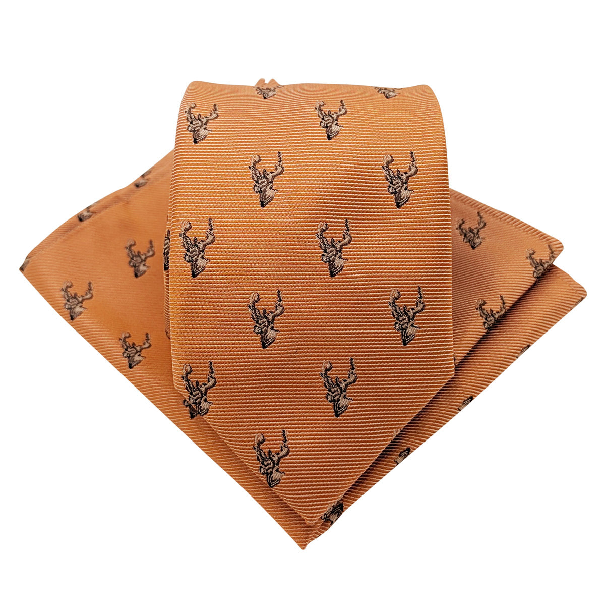 Spice Stags Wedding Tie and pocket Square set