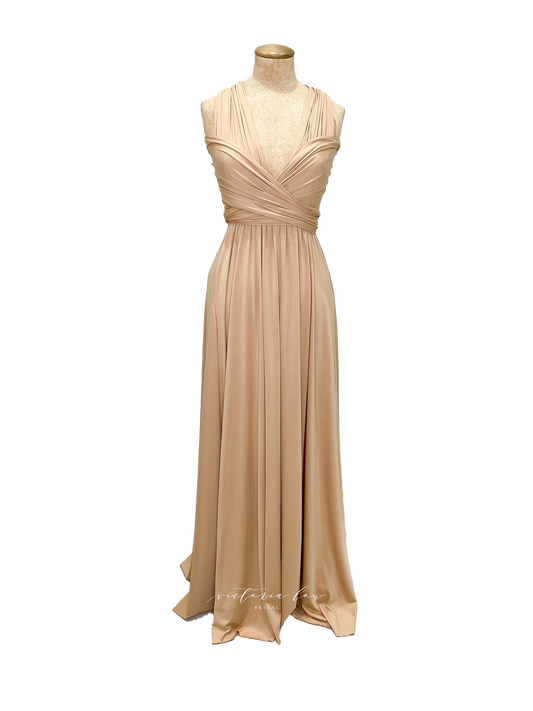 Matching Tie Swatch - Champagne Dress from Victoria Lou Bridal