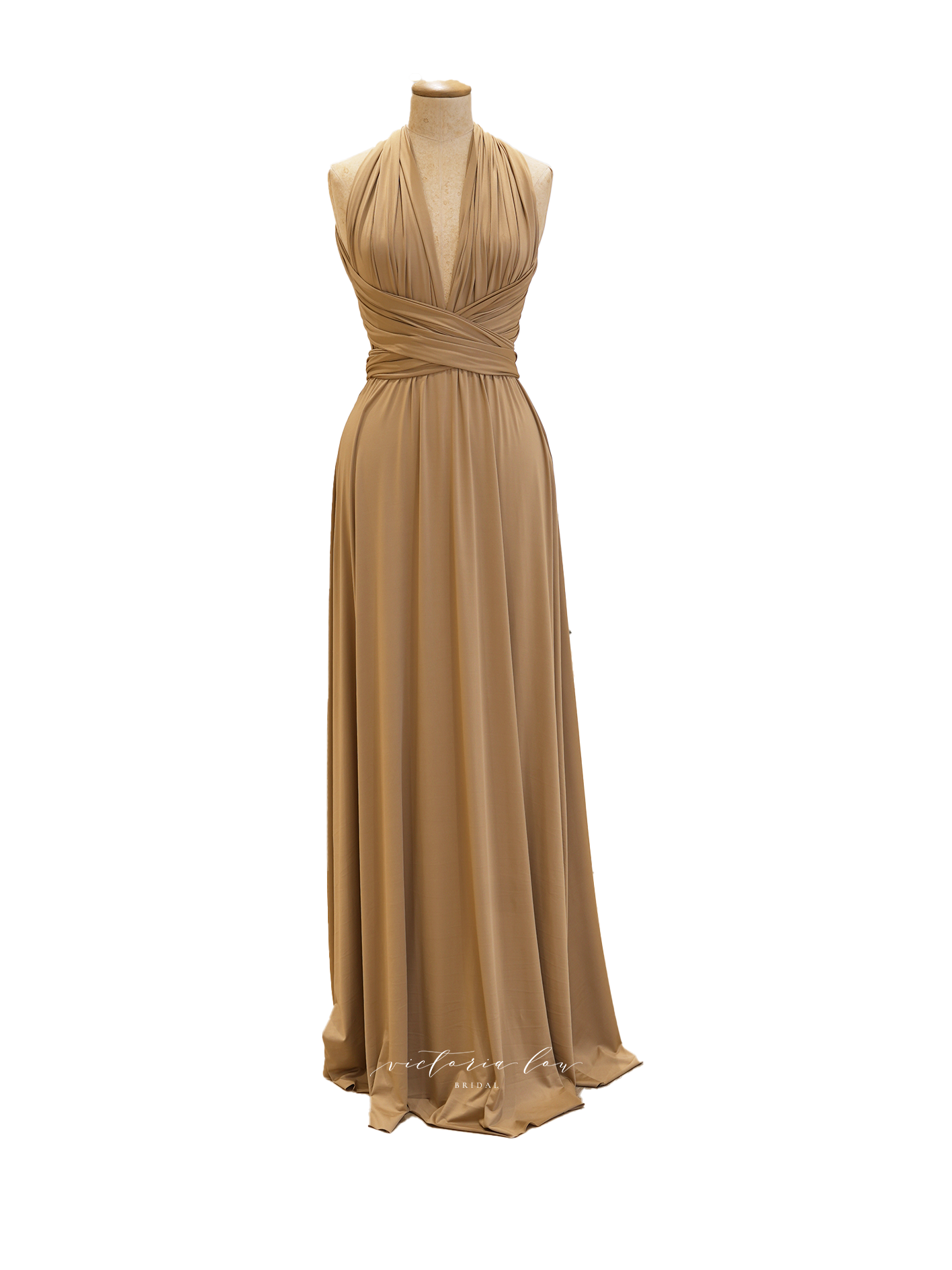 Matching Tie Swatch - Latte Dress from Victoria Lou Bridal