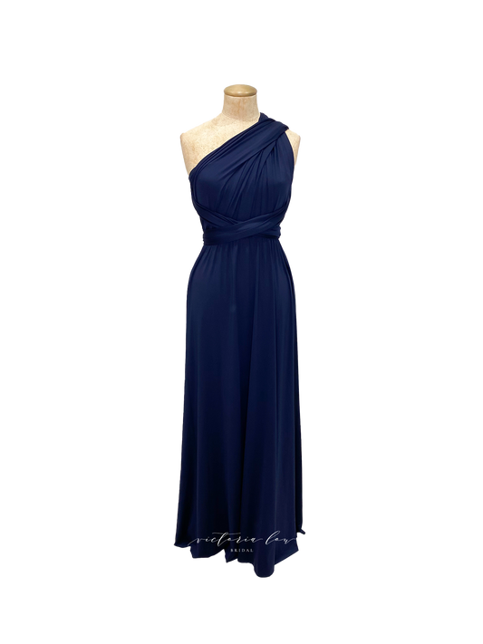 Matching Tie Swatch - Midnight Blue Dress from Victoria Lou Bridal