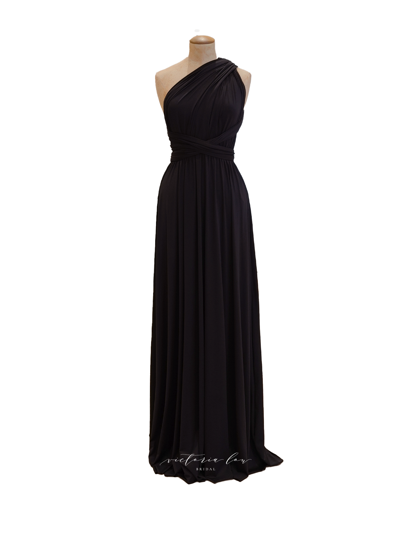 Matching Tie Swatch - Black Dress from Victoria Lou Bridal