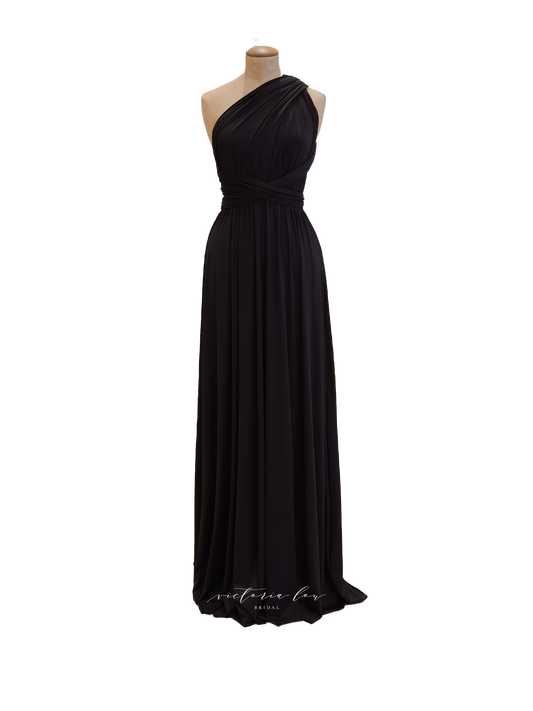 Matching Tie Swatch - Black Dress from Victoria Lou Bridal