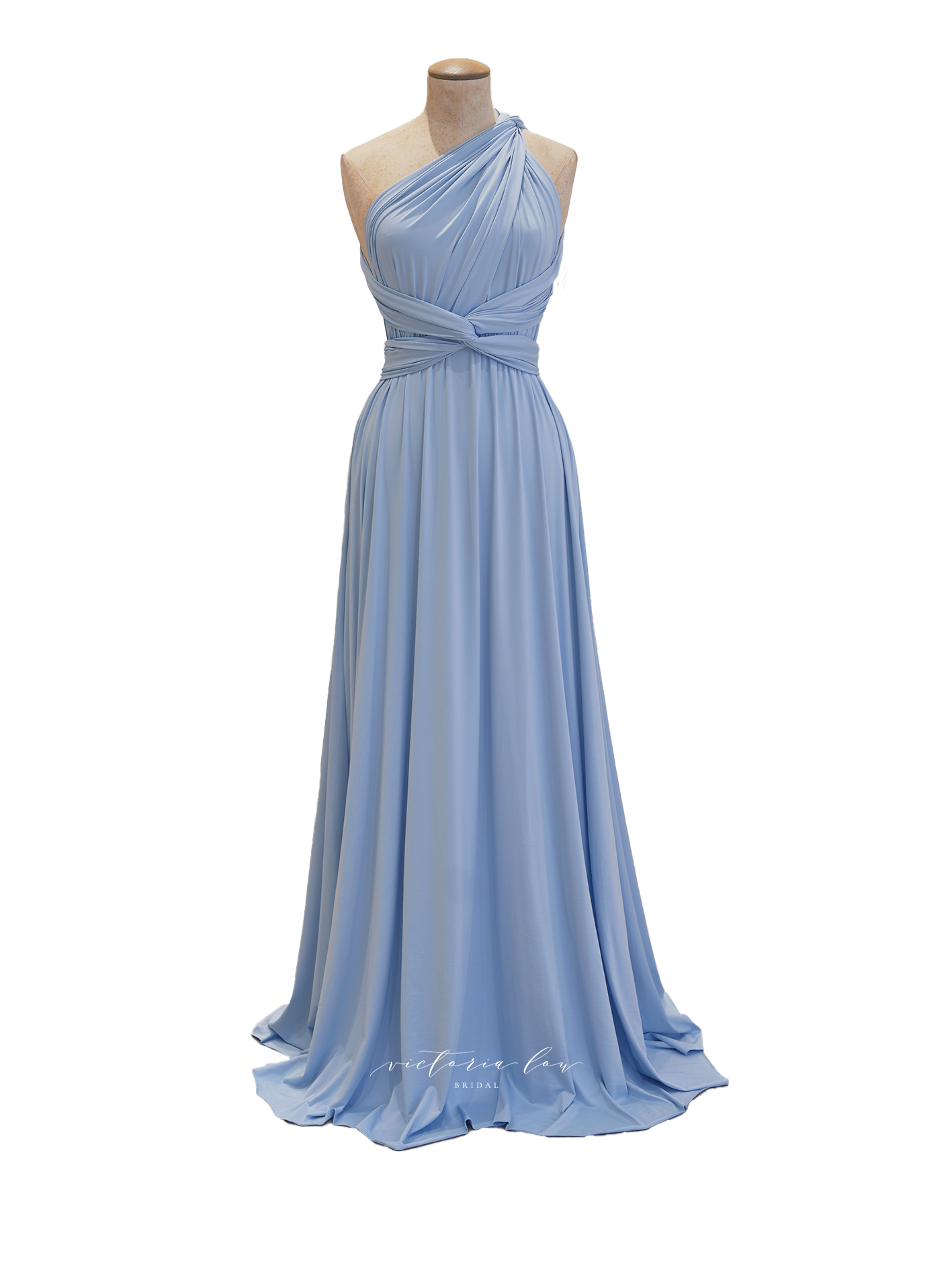 Matching Tie Swatch - Powder Blue Dress from Victoria Lou Bridal