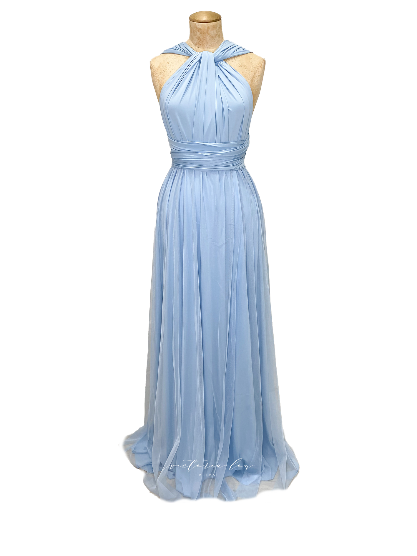 Matching Tie Swatch - Powder Blue Dress from Victoria Lou Bridal