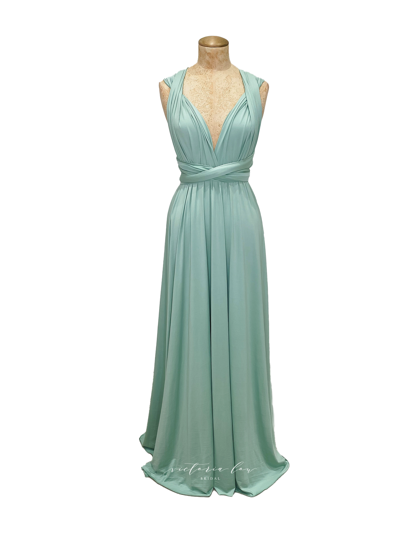 Matching Tie Swatch - Sage Dress from Victoria Lou Bridal