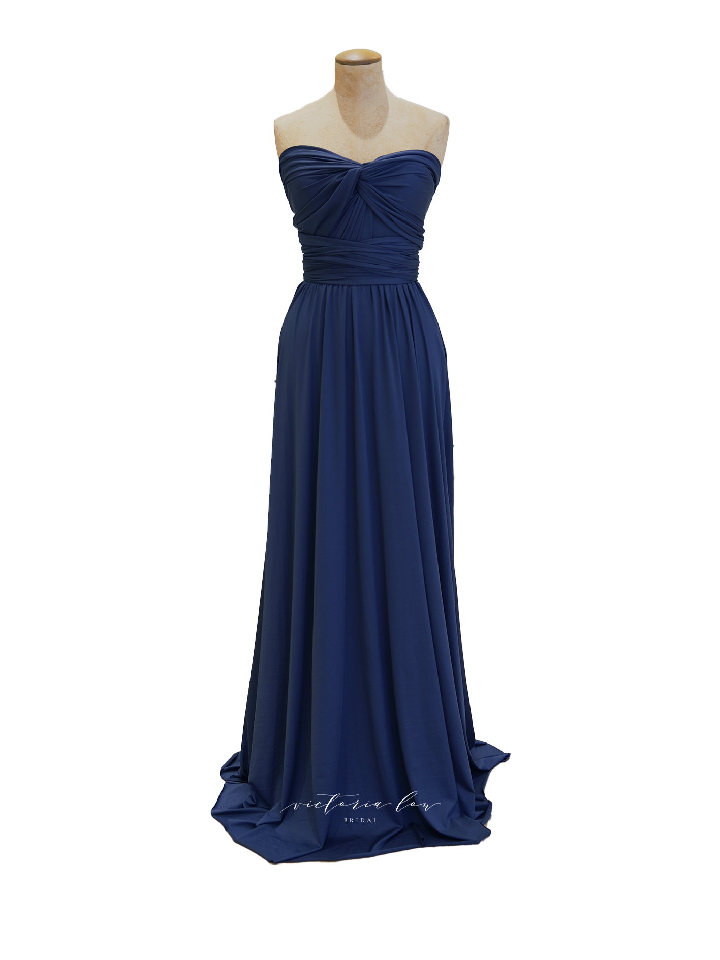 Matching Tie Swatch - Slate Dress from Victoria Lou Bridal