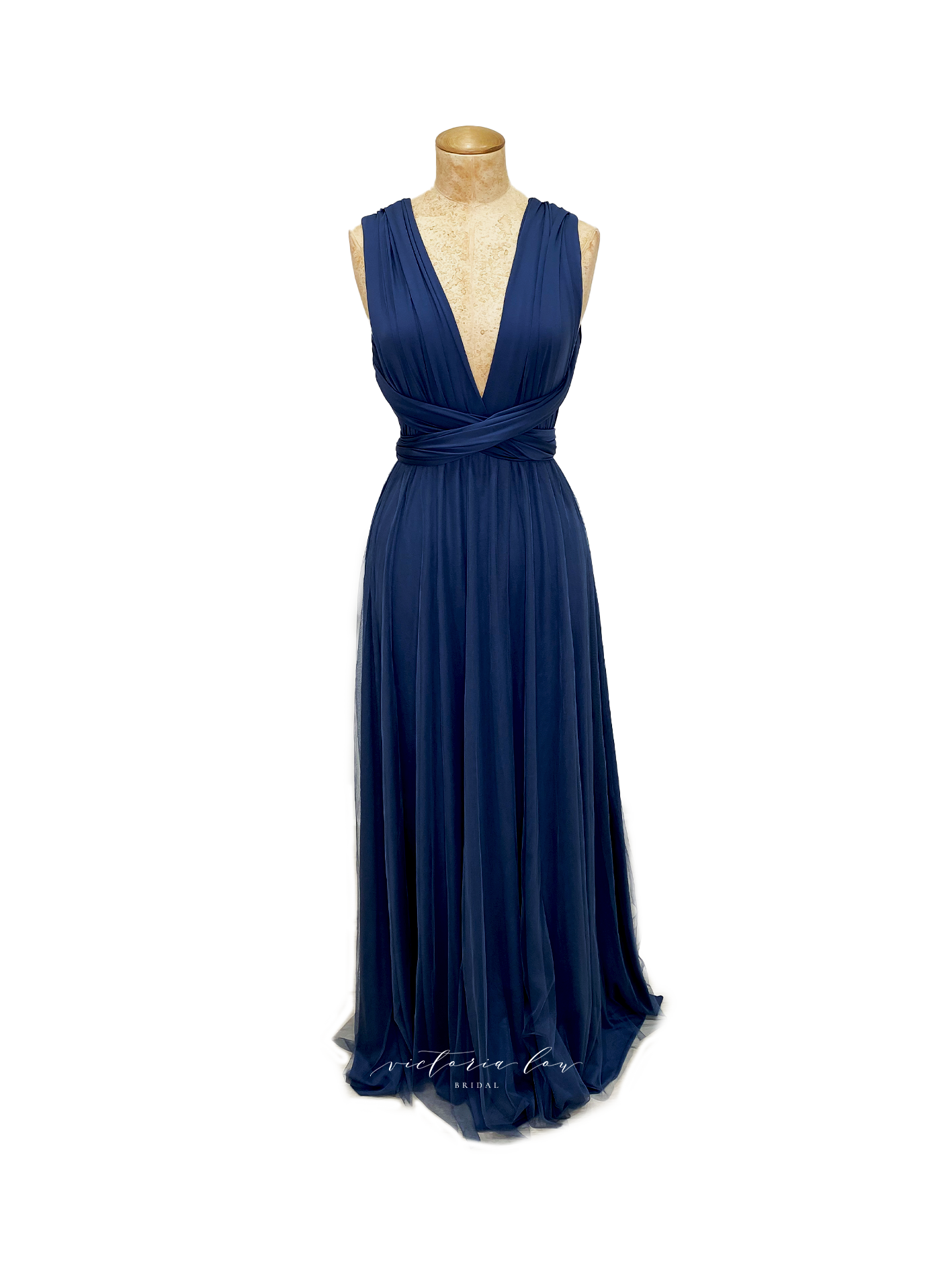 Matching Tie Swatch - Slate Dress from Victoria Lou Bridal