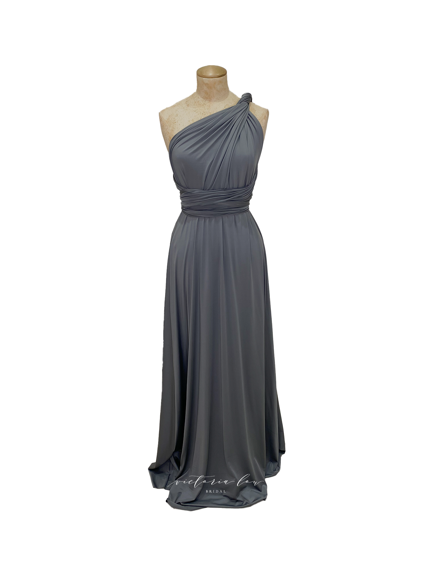 Matching Tie Swatch - Smoke Dress from Victoria Lou Bridal