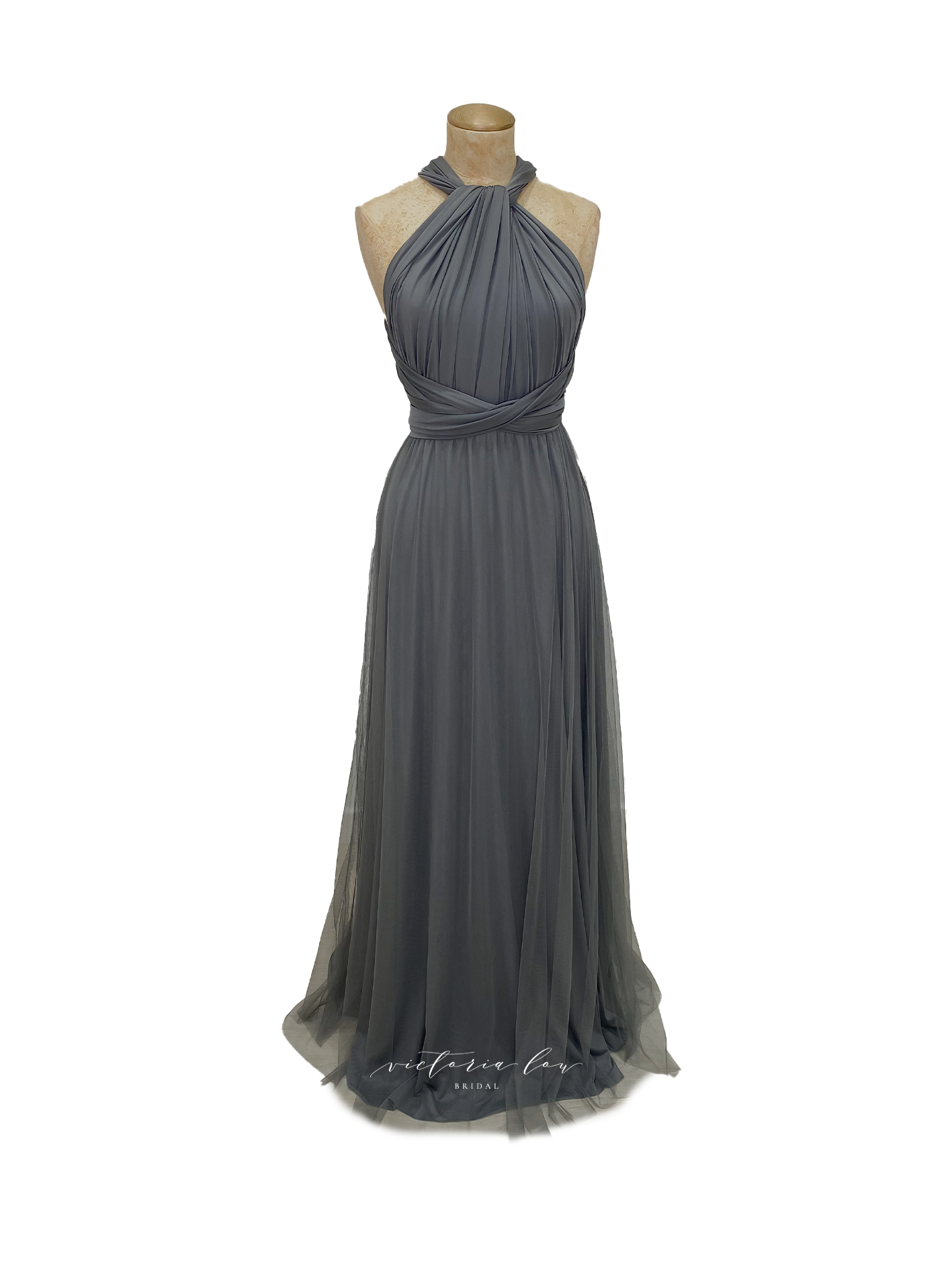 Matching Tie Swatch - Smoke Dress from Victoria Lou Bridal
