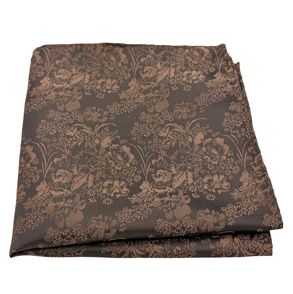Walnut Floral Pocket Square
