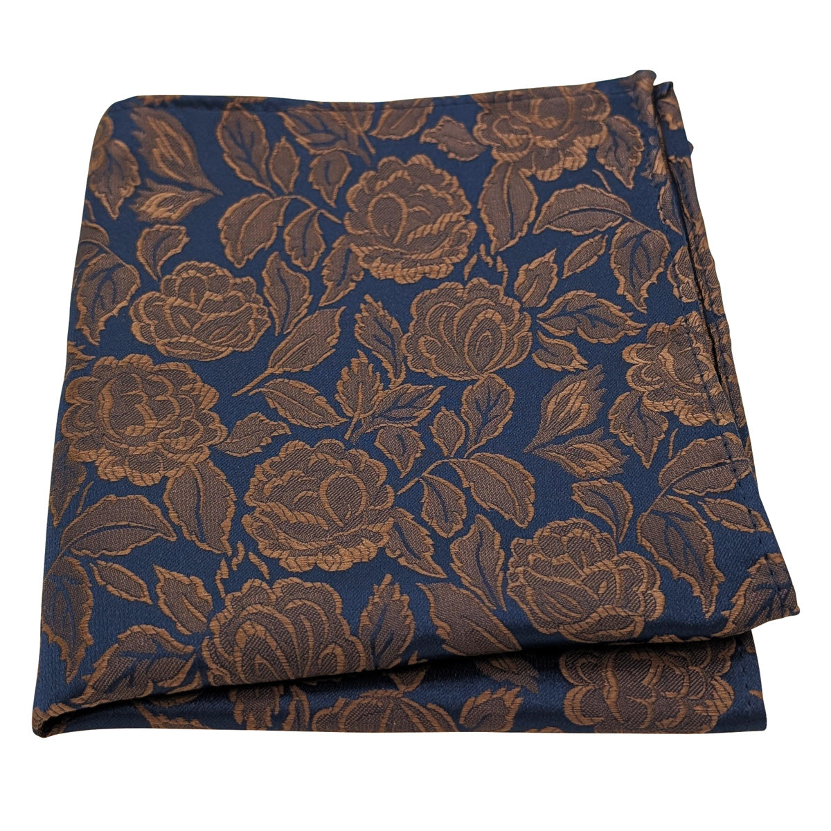 Walnut Roses Pocket Square