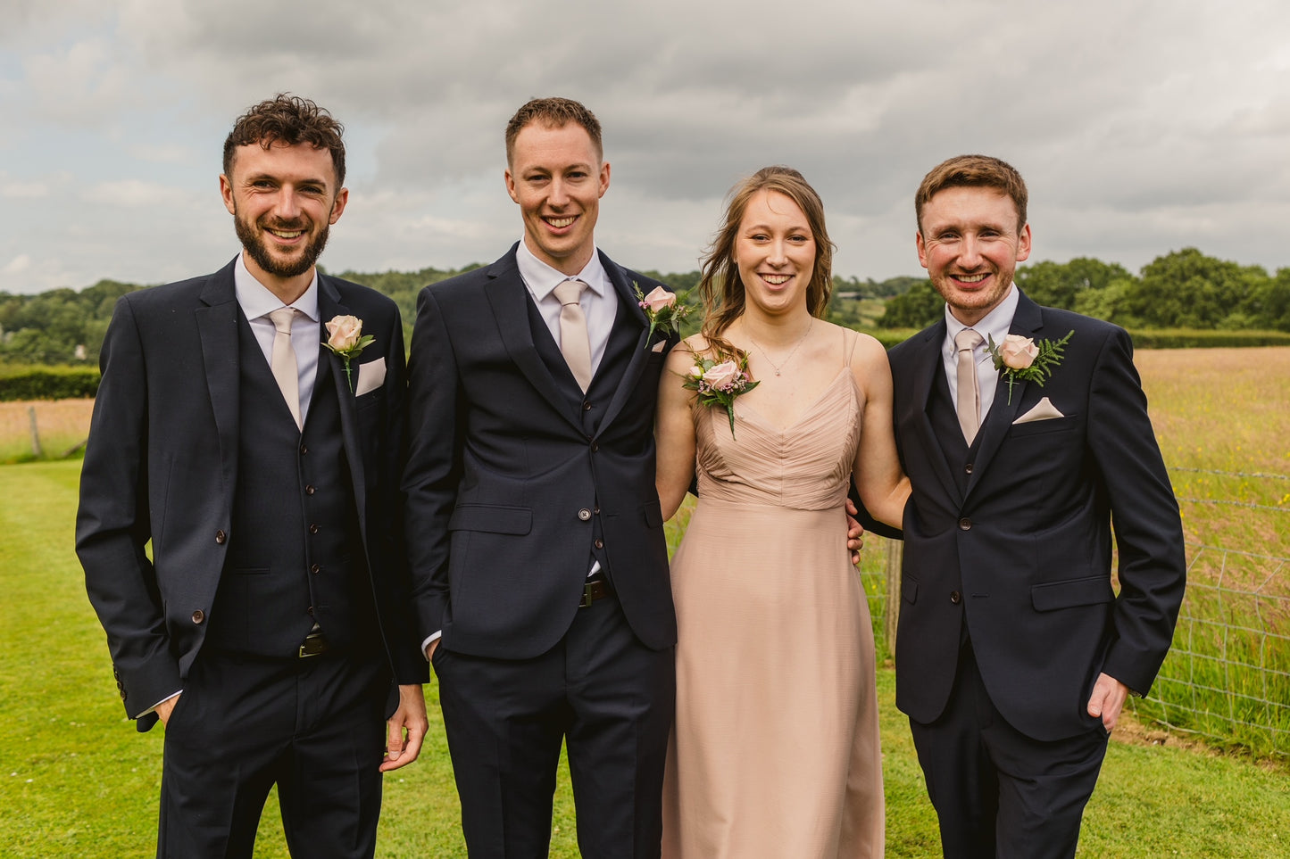 Blush Pink Wedding Tie