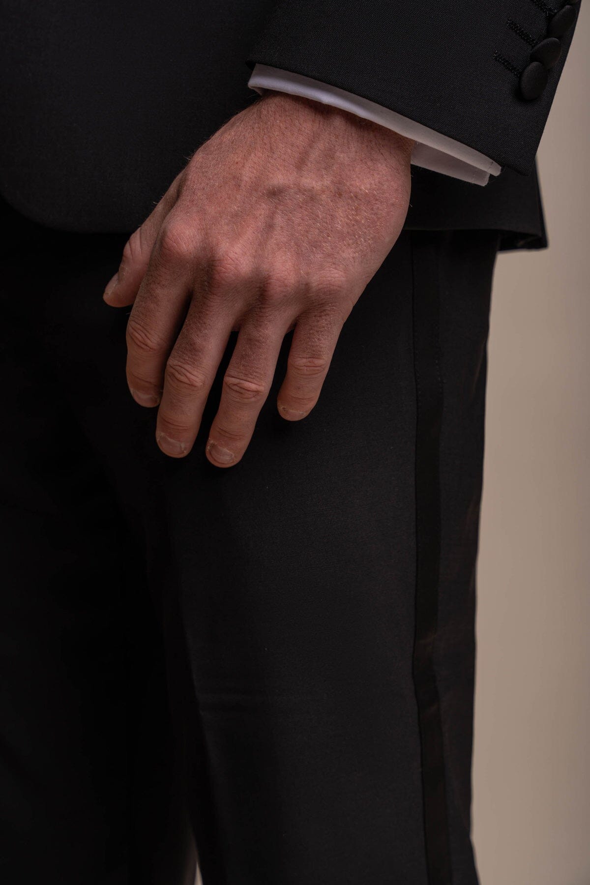 Aspen Black Tuxedo 2 Piece Suit - Suits -
