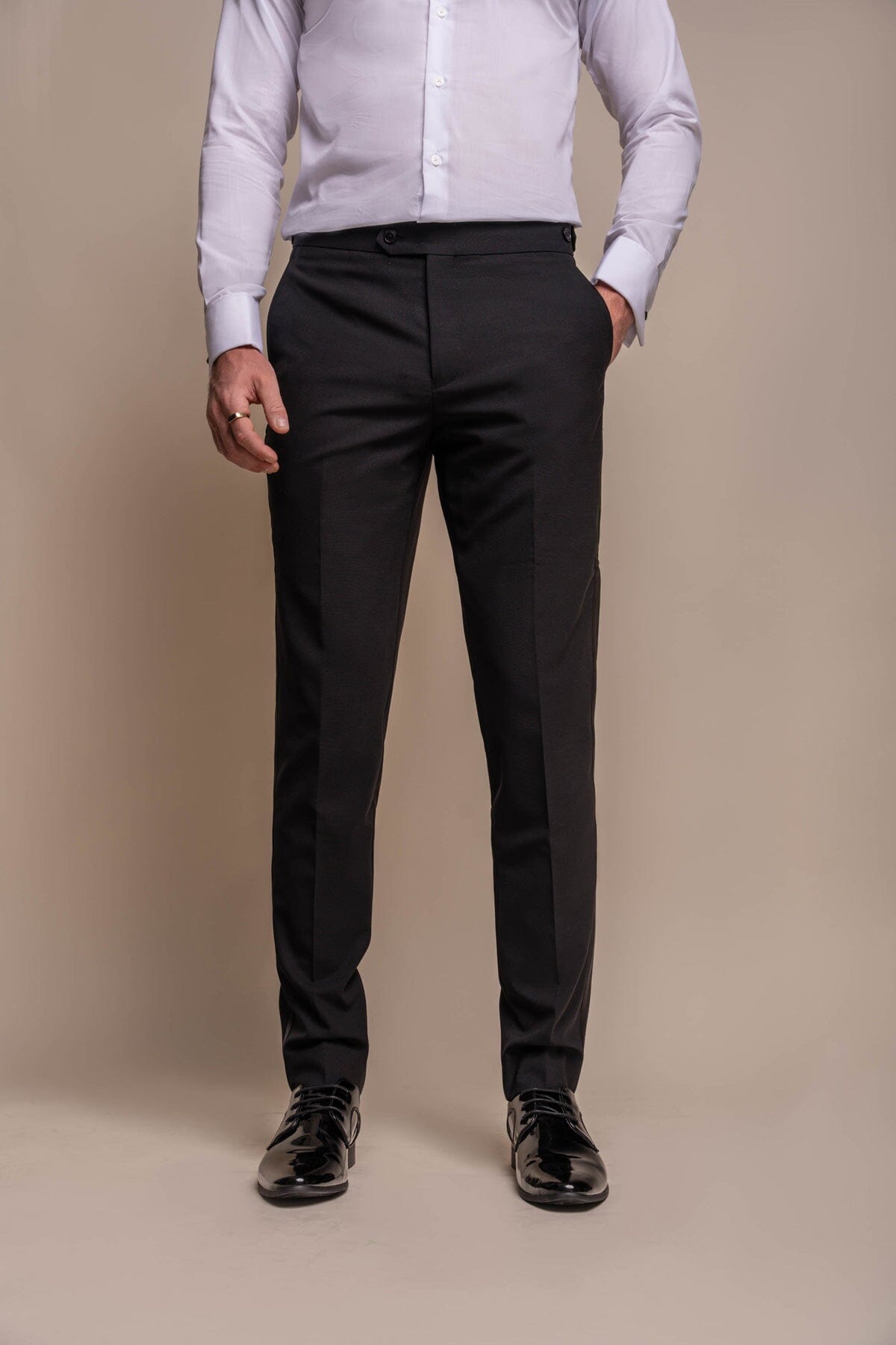 Aspen Black Tuxedo 2 Piece Suit - Suits -