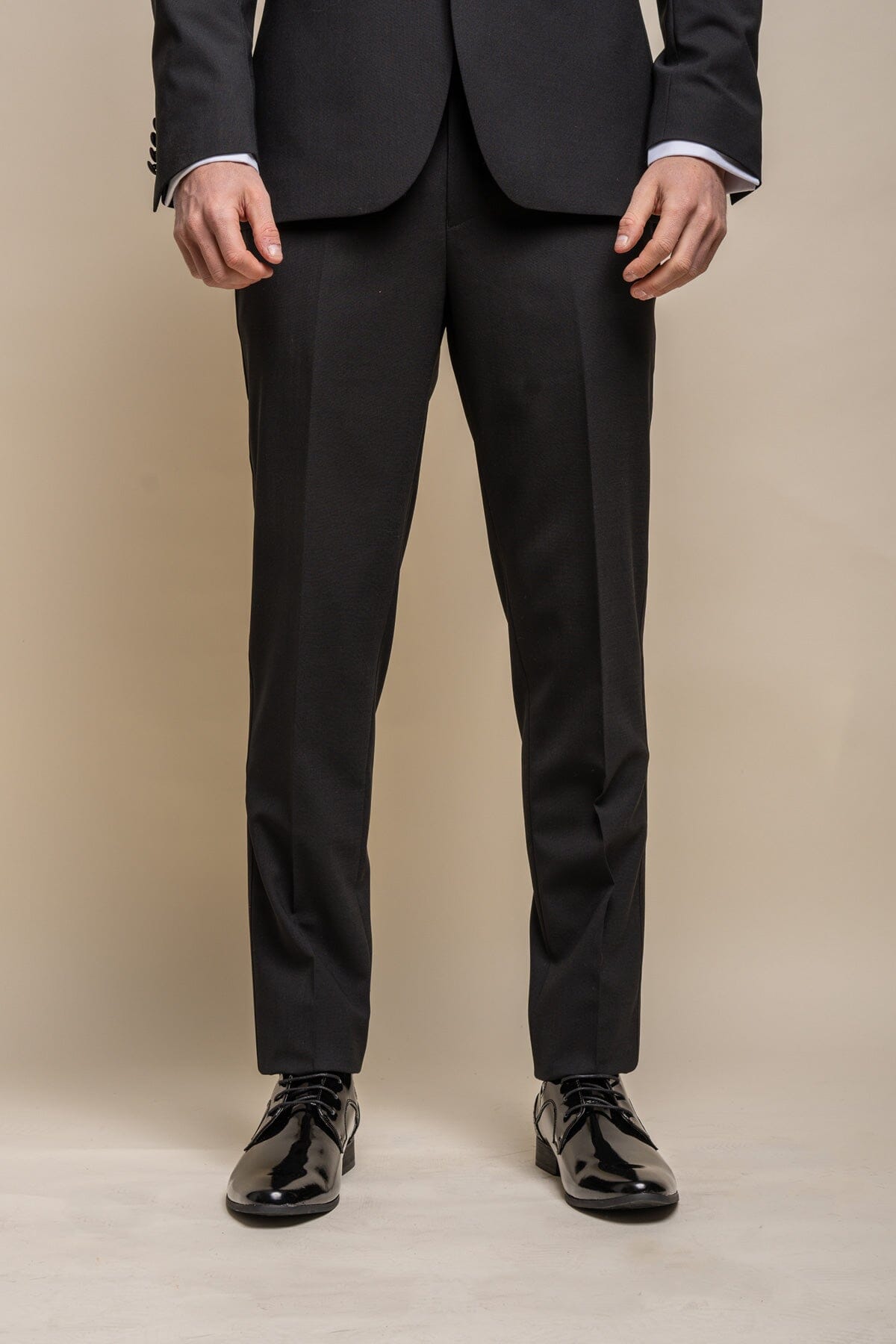 Aspen Black Tuxedo 2 Piece Suit - Suits -
