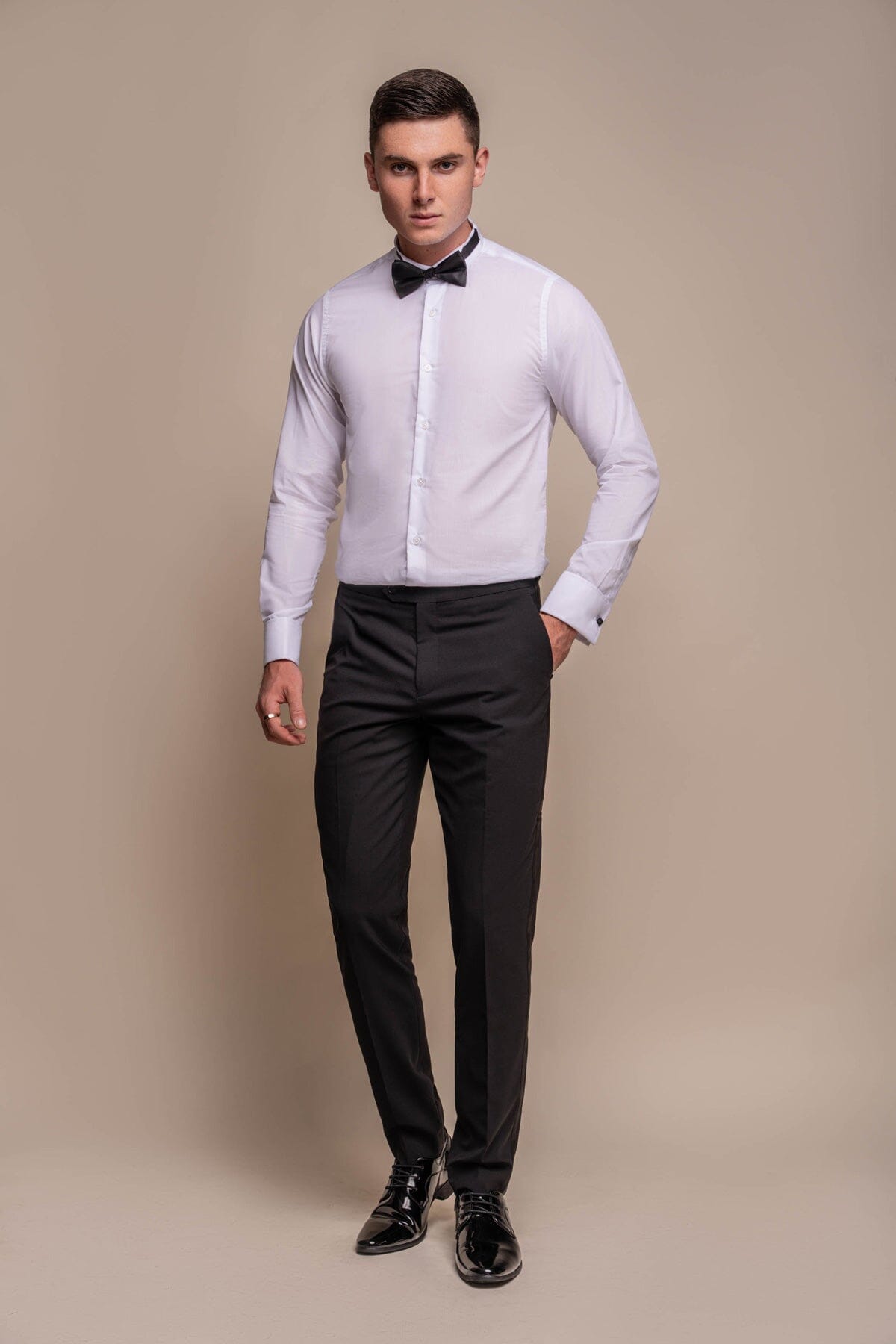 Aspen Black Tuxedo 2 Piece Suit - Suits -