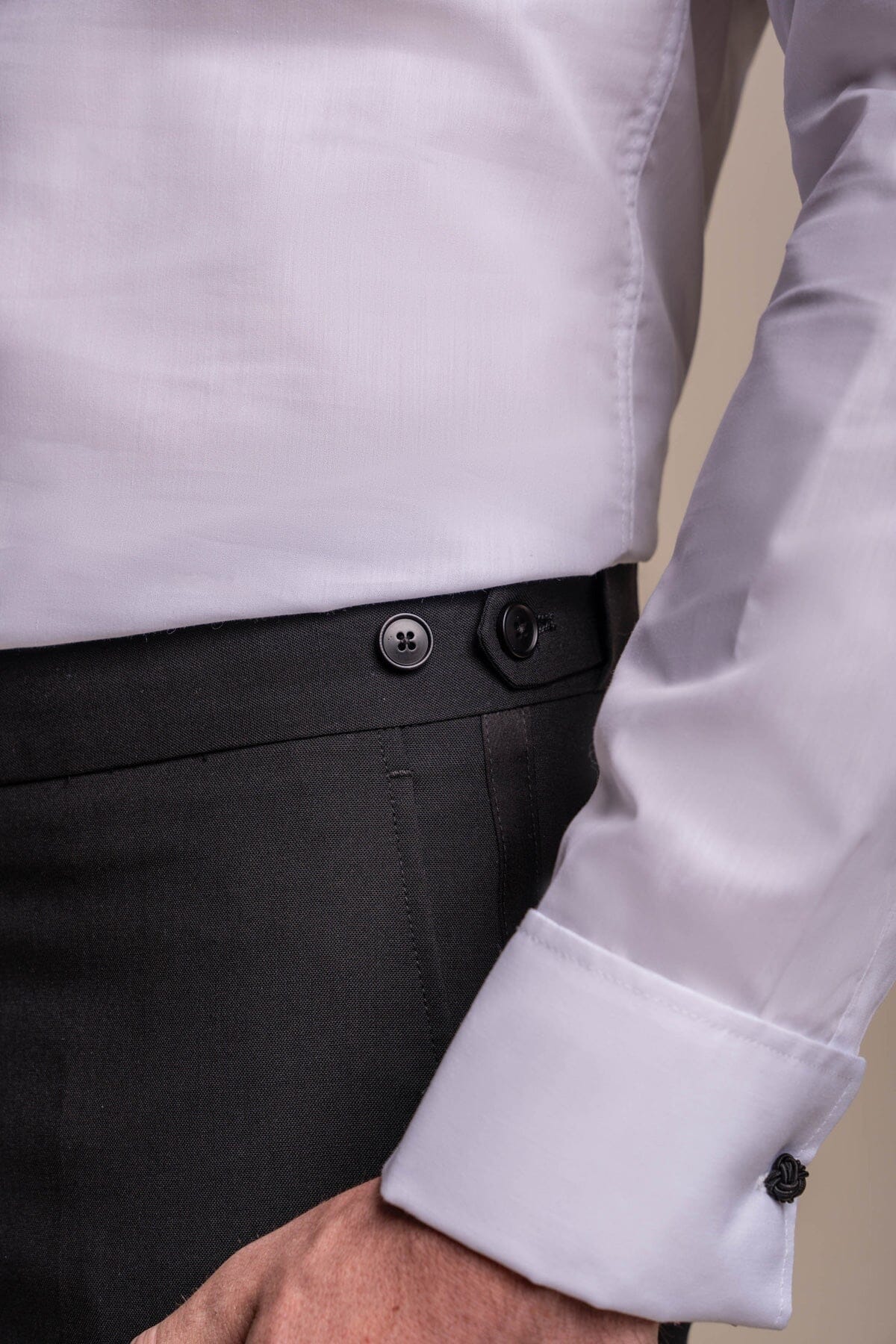 Aspen Black Tuxedo 2 Piece Suit - Suits -