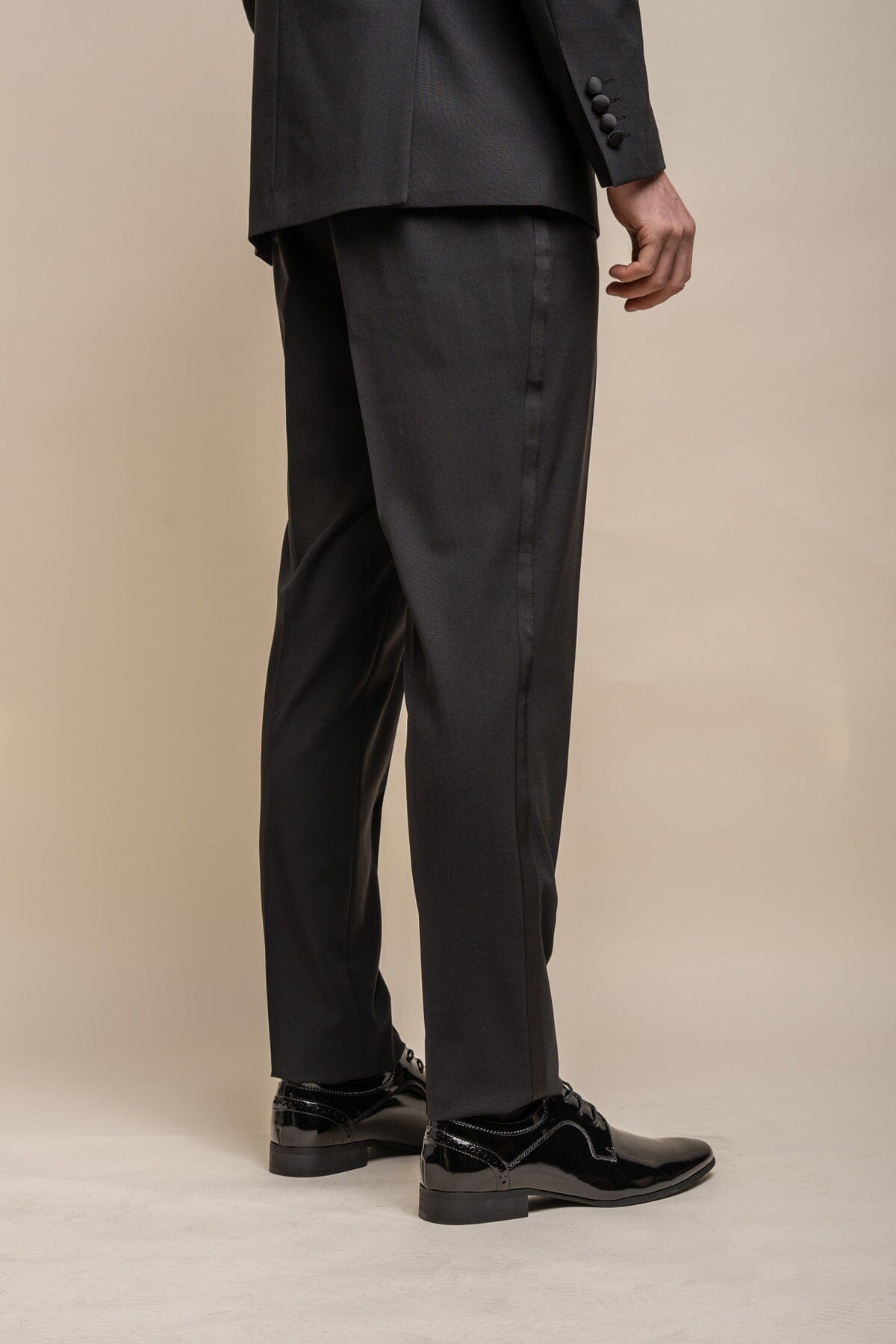 Aspen Black Tuxedo 2 Piece Suit - Suits -