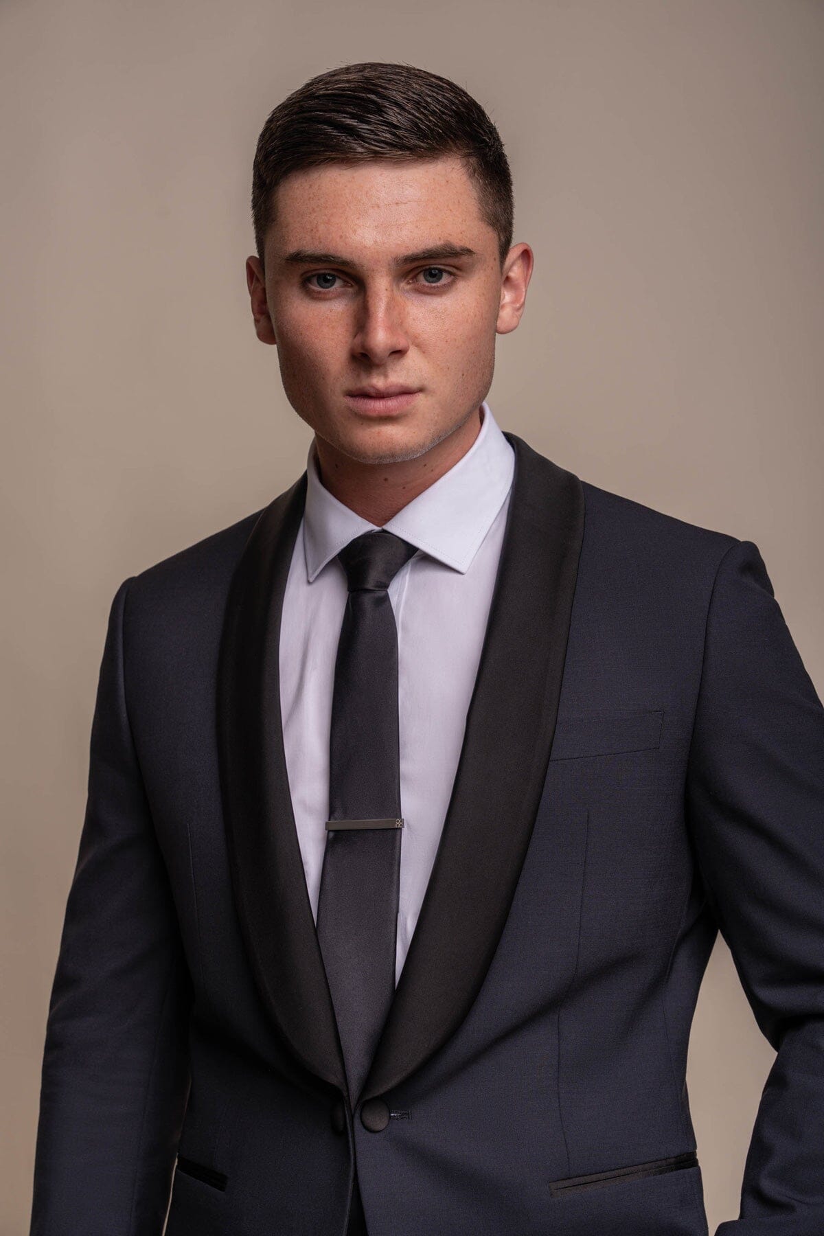 Aspen Midnight Navy Tuxedo 2 Piece Suit - Suits -