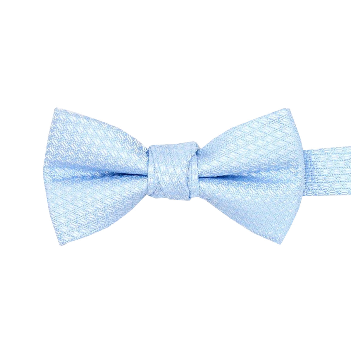 Cloudy Blue Woven Boys Bow Ties