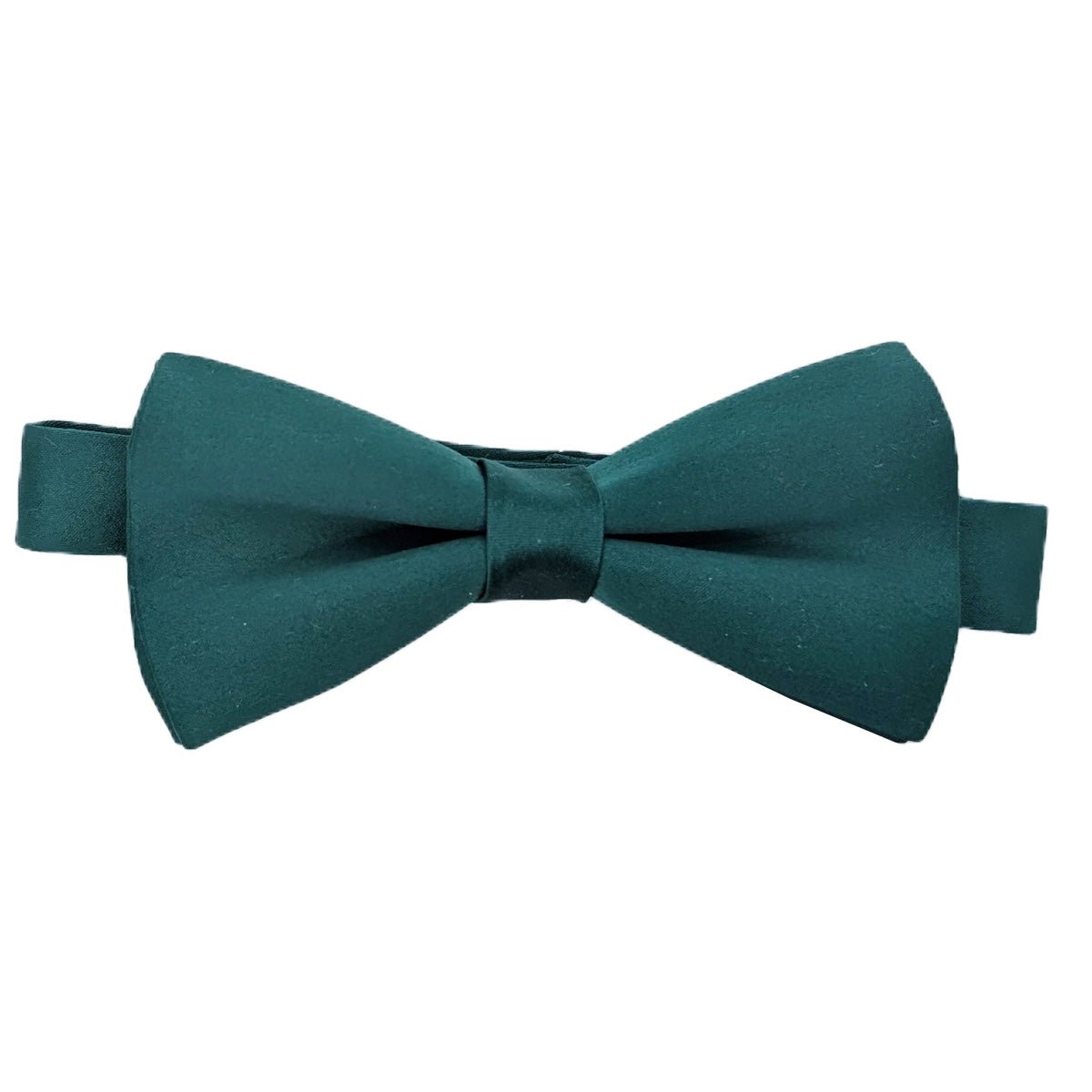 Blue Teal satin pre-tied bow tie