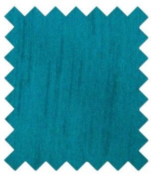 Blue Teal Shantung Wedding Swatch - Swatch - Swagger & Swoon