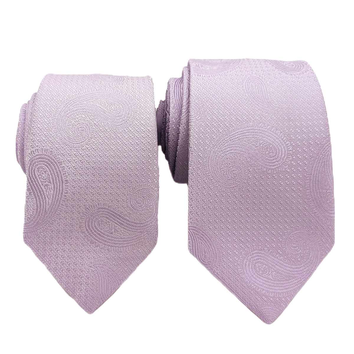 Pale Lilac Paisley Wedding Tie