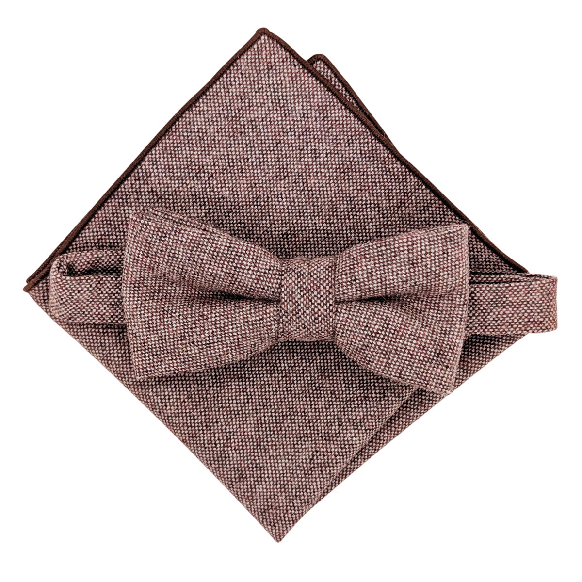 Soft Pink Tweed Pocket Square