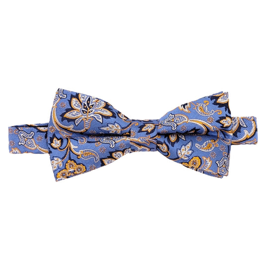 Dark Cornflowers Silk Bow Tie