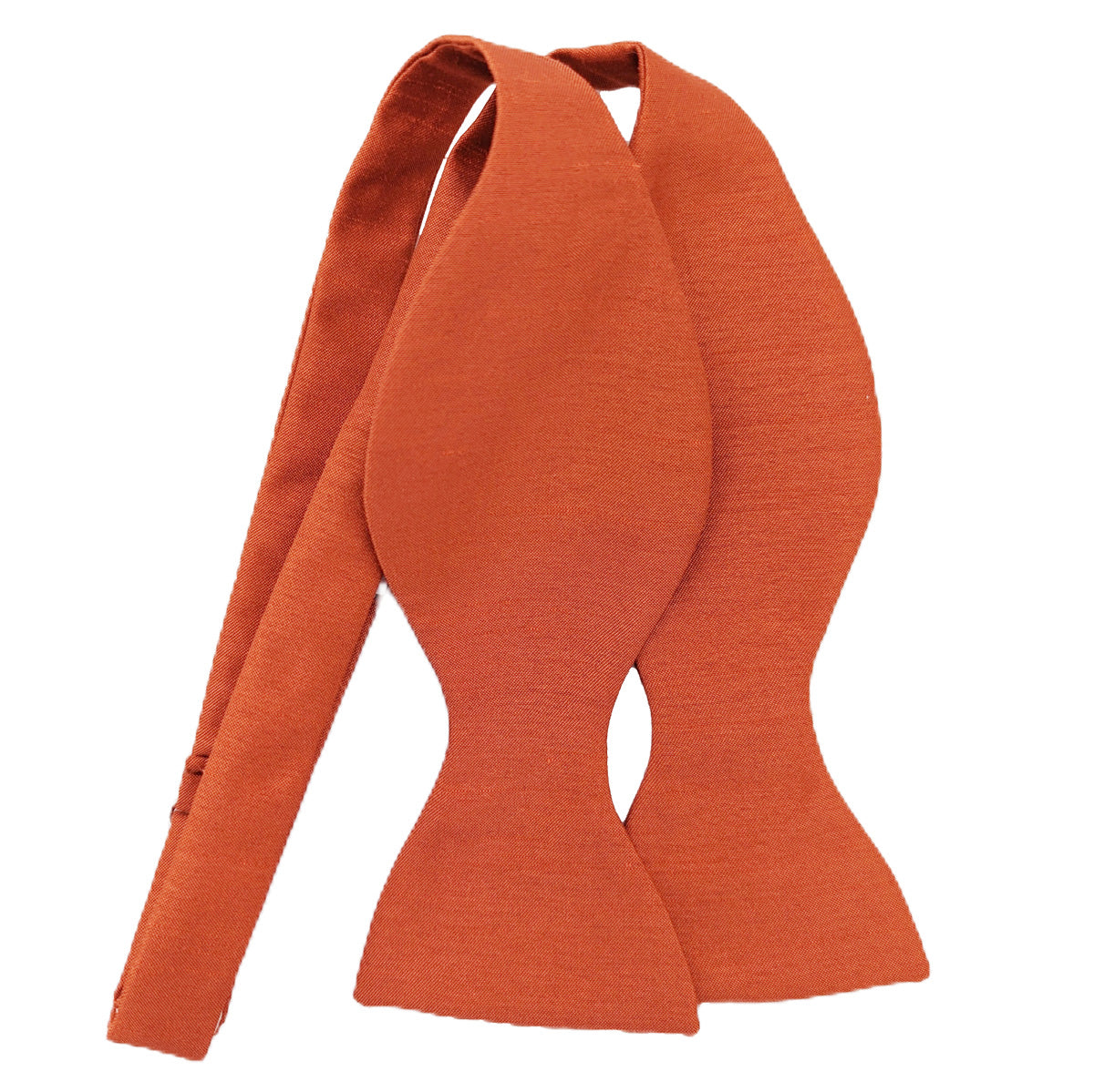 Rust Shantung Bow Tie