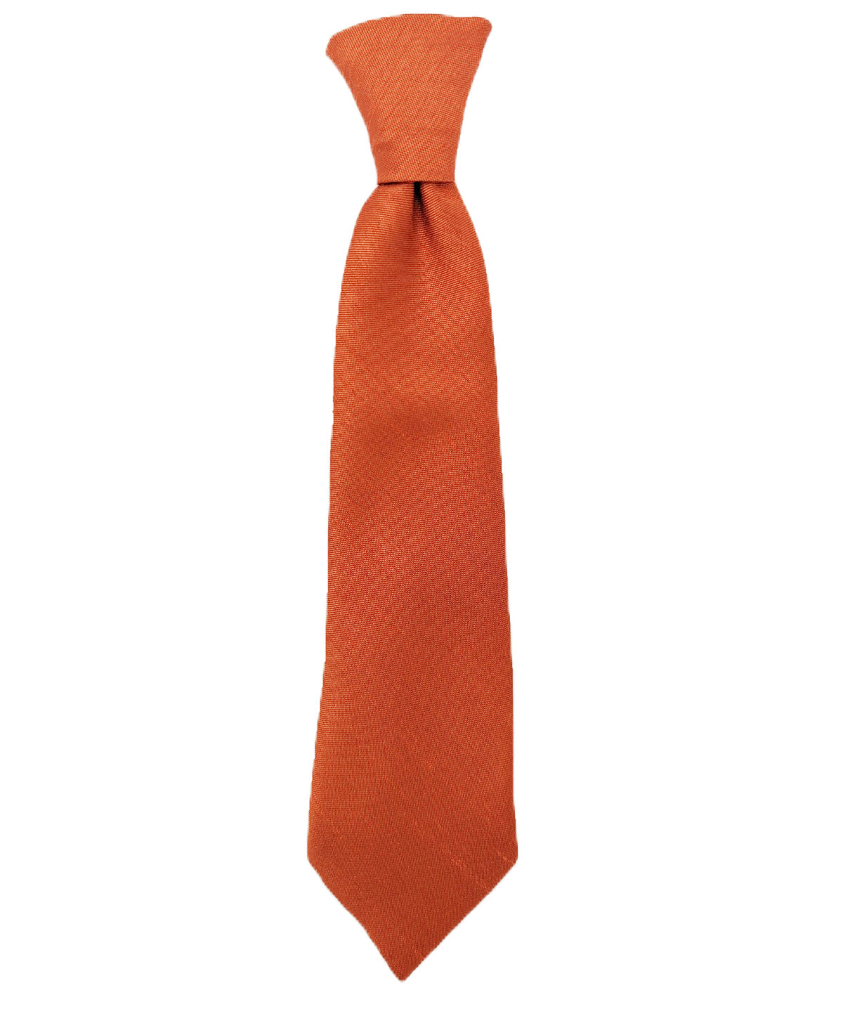 Rust Shantung Boys Ties