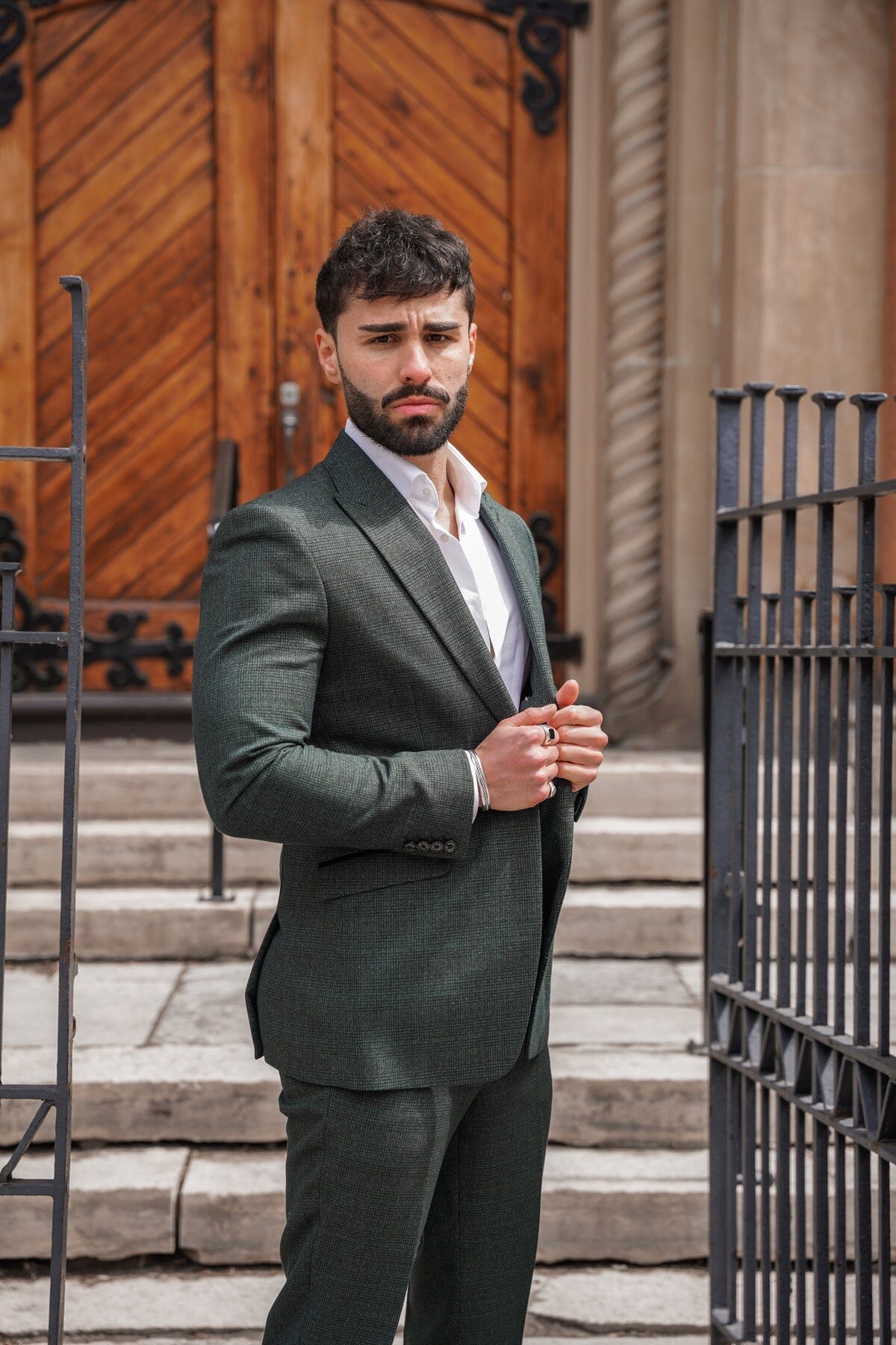 Caridi Olive Jacket - Blazers & Jackets -