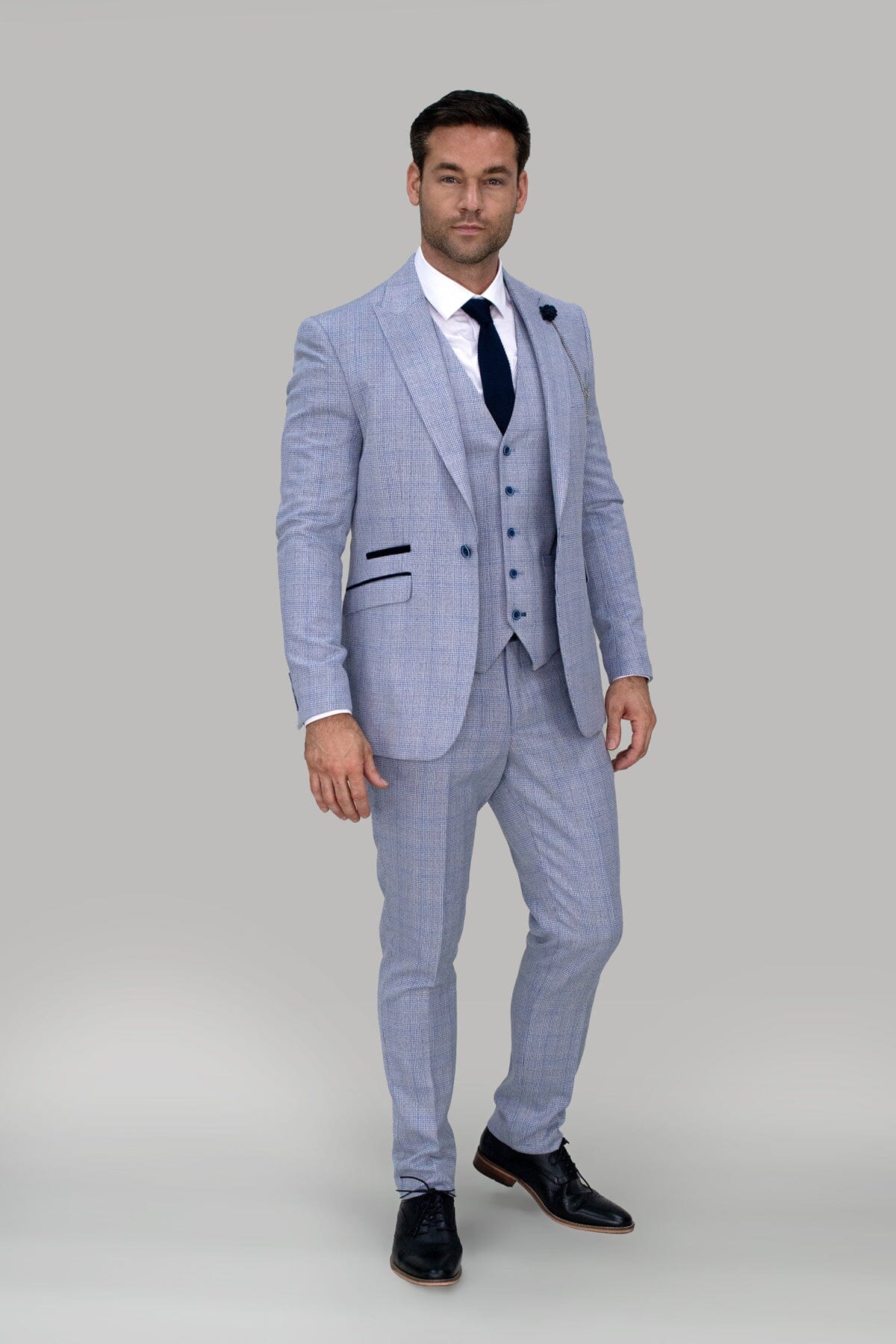 Caridi Sky Blue Jacket - Blazers & Jackets -